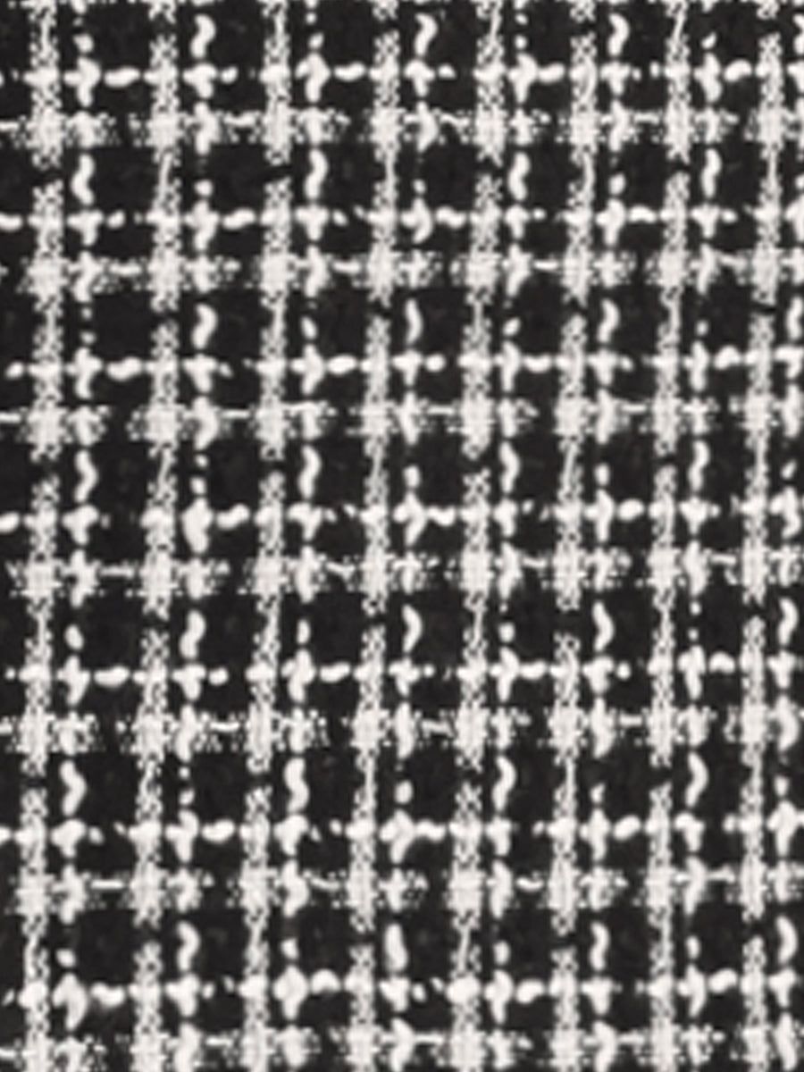 2 Piece Outfits Plaid Tweed Cropped Blazer Jacket & Mini Skirt Suit Set