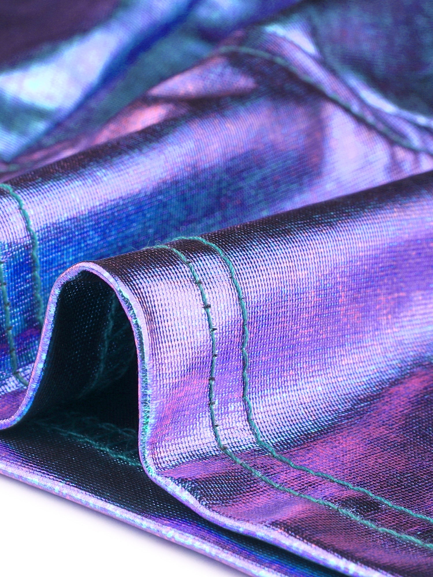 Holographic Crop Top Shimmering Shiny Party Halter Metallic Tops