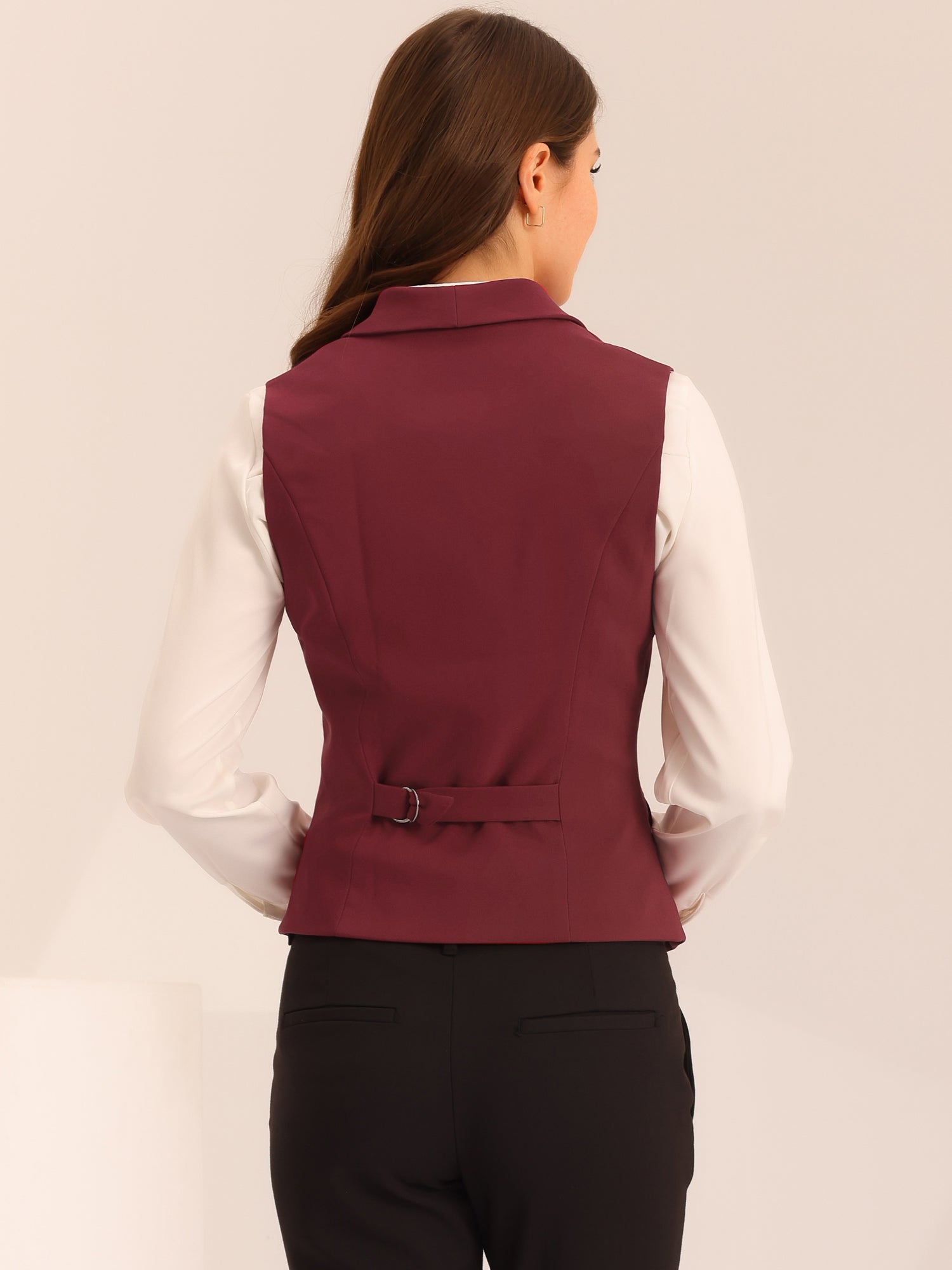 Waistcoat Lapel Collar Dressy Versatile Racerback Suit Vest