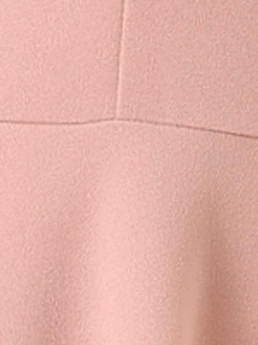 Bow One Shoulder Sleeveless Pockets A-Line Midi Dress
