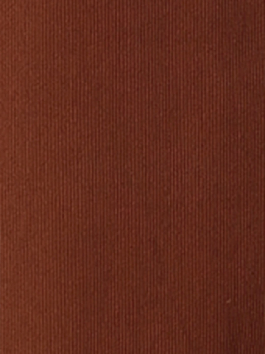 High Waist Elastic Back A-Line Belted Corduroy Pockets Midi Skirt