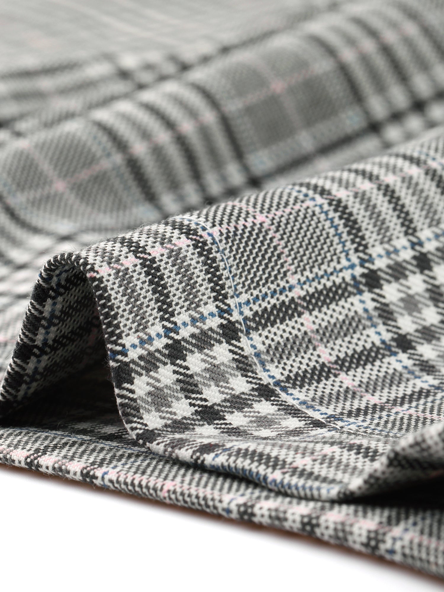 Plaid Elastic Waist Casual Work Office Long Pants