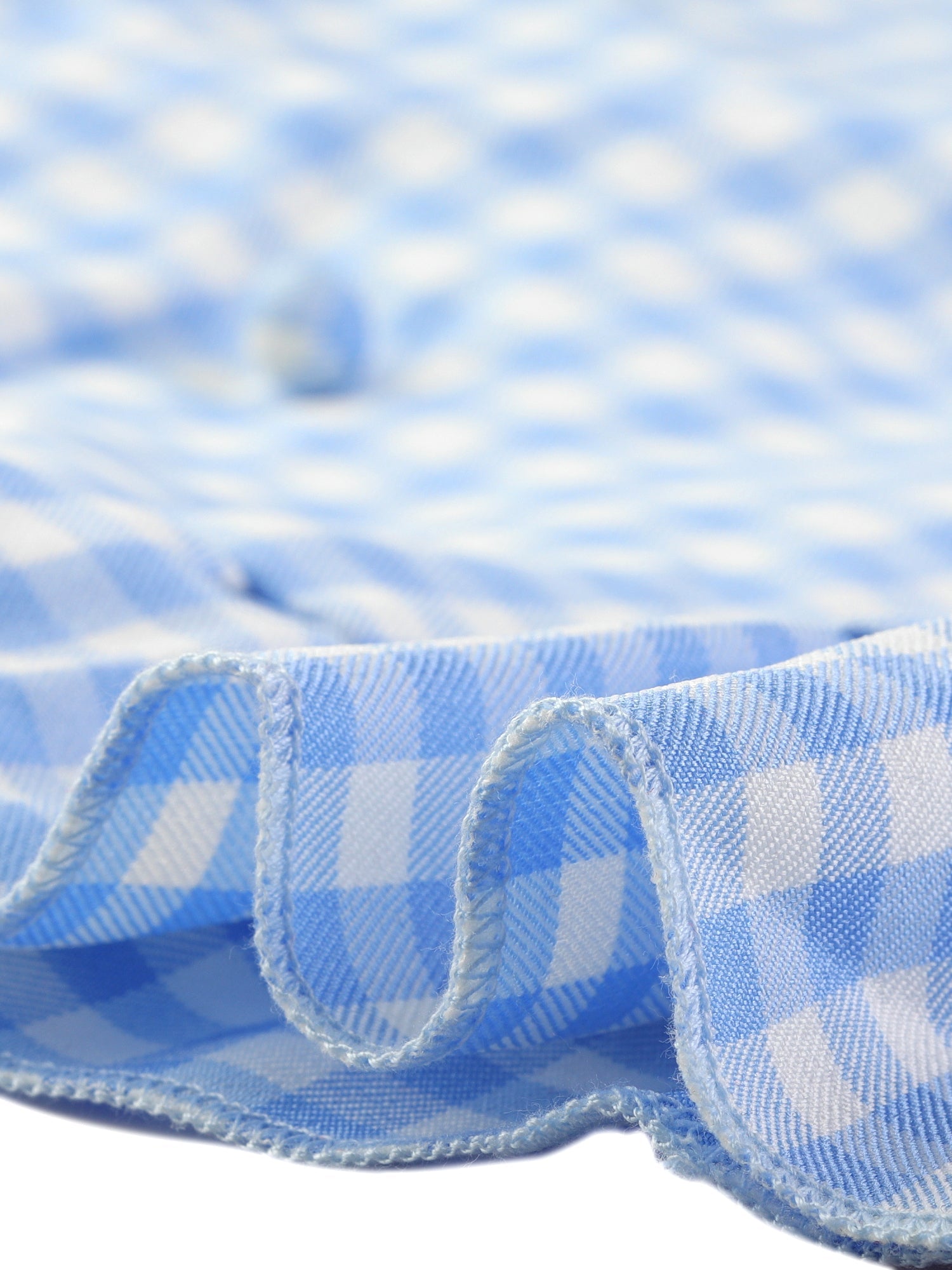 Gingham Checks Ruffled Peter Pan Collar 1960s Vintage Mini Dress