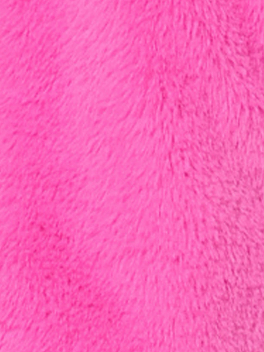 Autumn Winter Cropped Jacket Notch Lapel Faux Fur Fluffy Coat