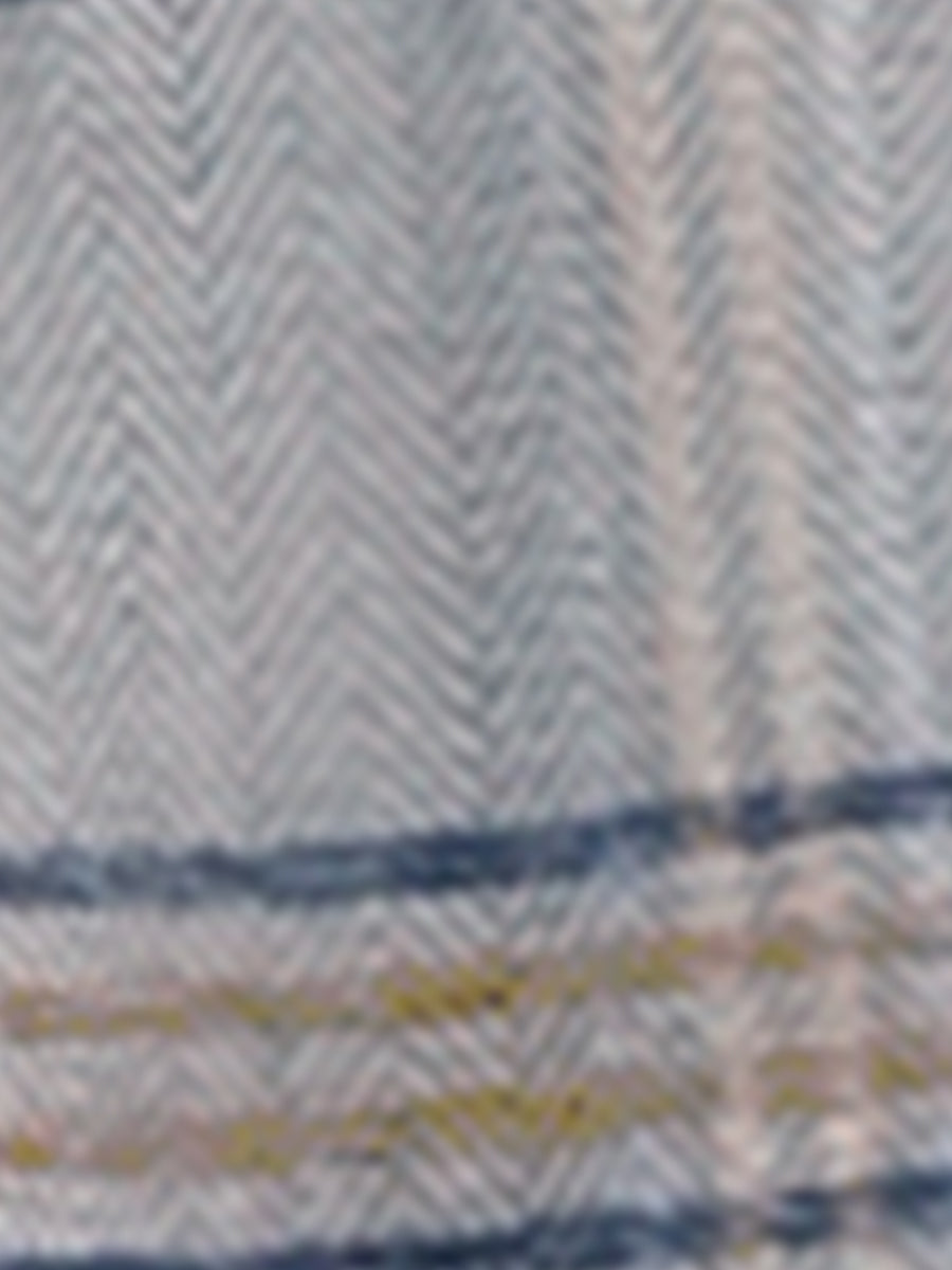 Plaid Notched Lapel One Button Houndstooth Blazer Jacket