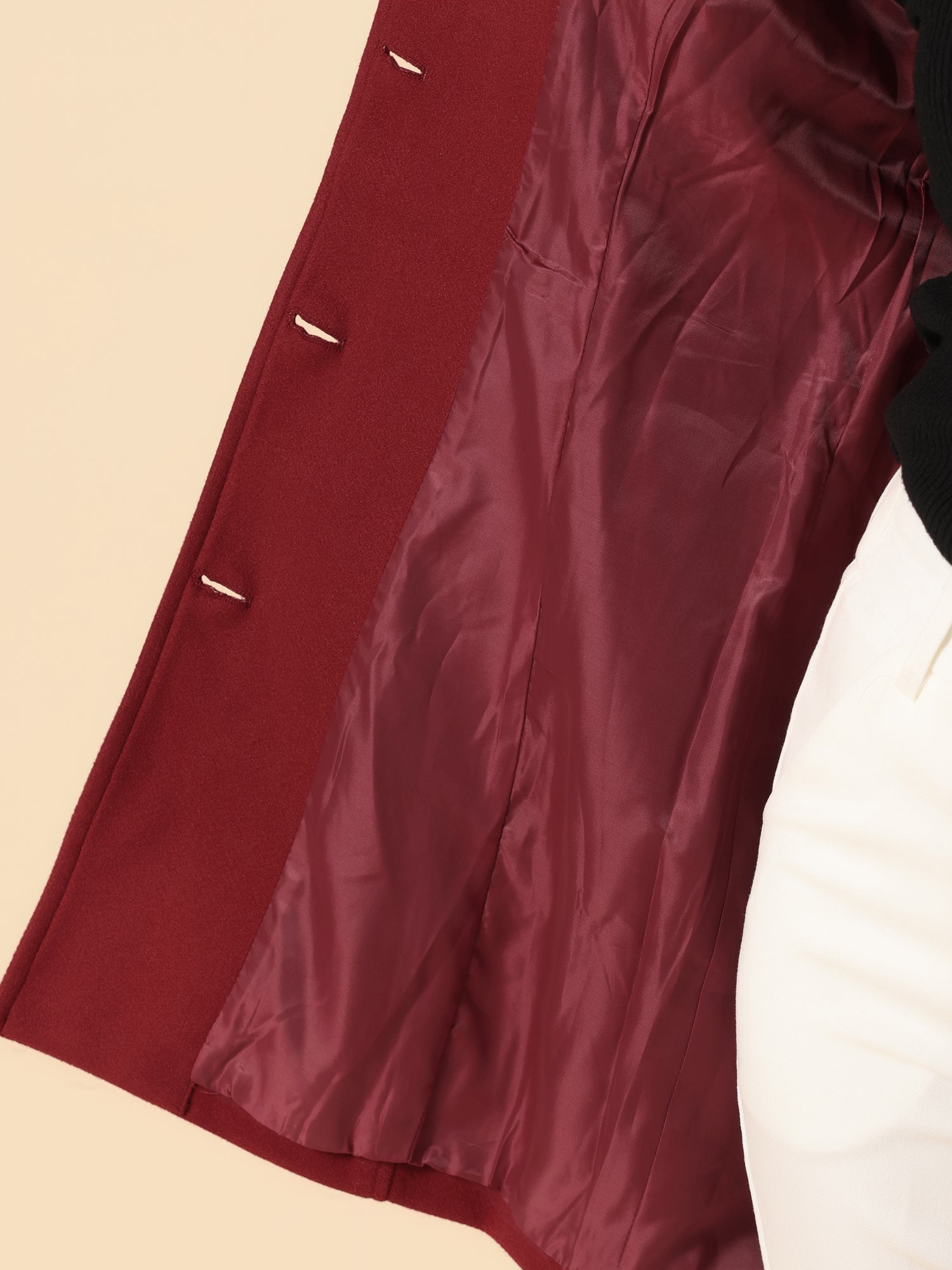 Peter Pan Collar Single Breasted Winter Outwear Buttoned Long Coat