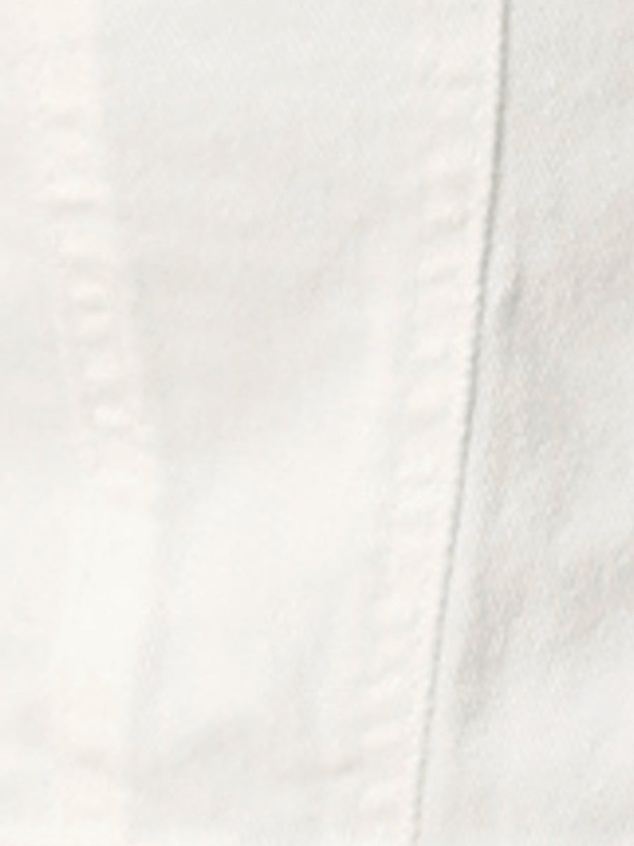 Lightweight Button Down Puff Sleeve Cropped Denim Jacket