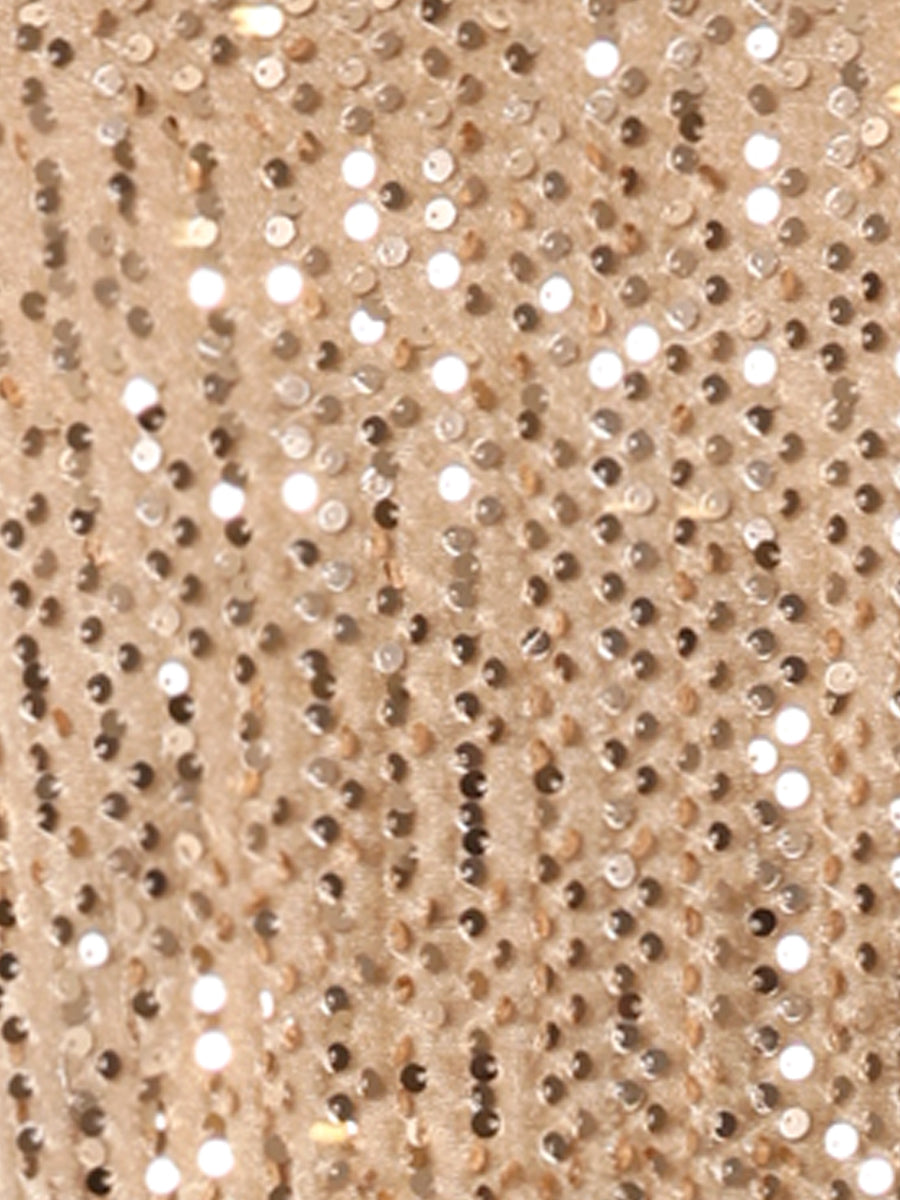 Sequin Shrug Open Front Collarless Sparkly Crop Blazer Jacket