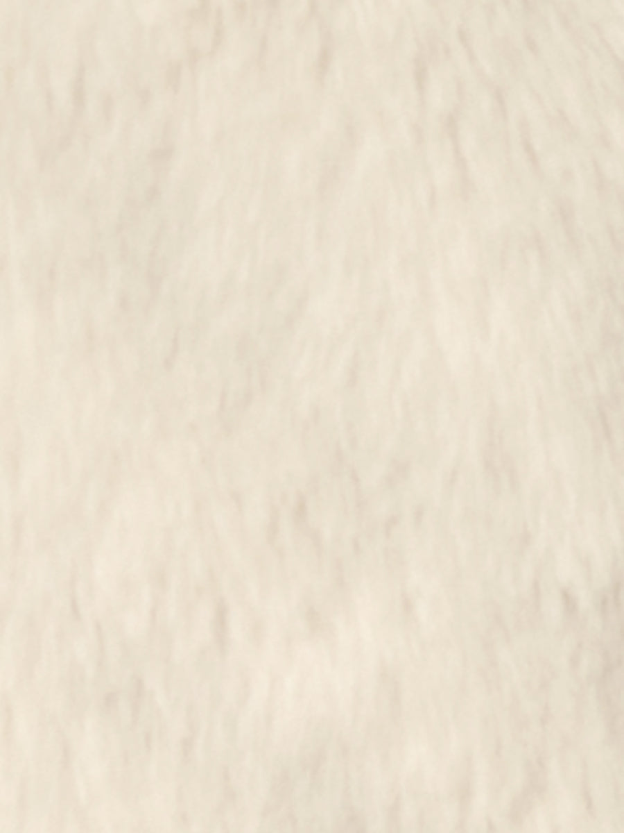 Autumn Winter Cropped Jacket Notch Lapel Faux Fur Fluffy Coat
