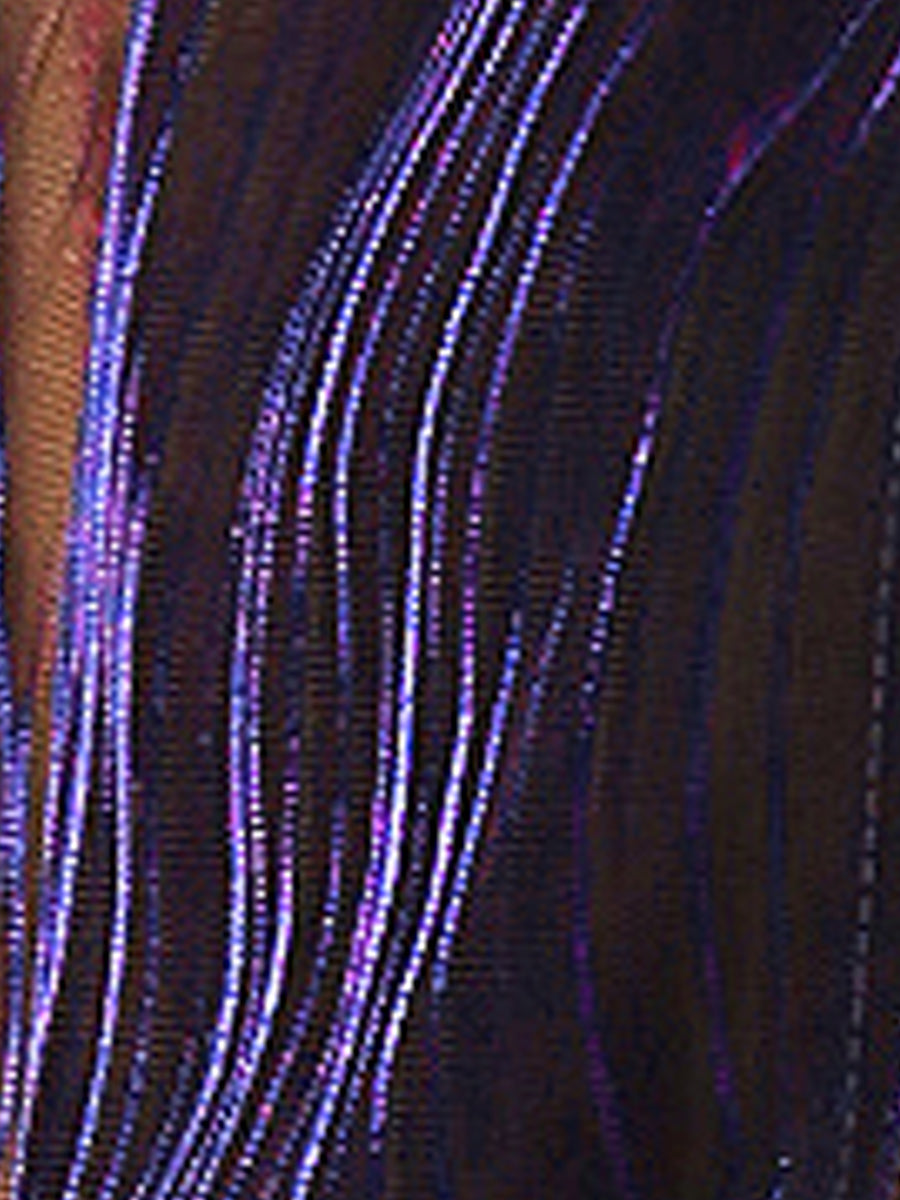 Sheer Mesh Shiny Long Sleeve See Through Zip Up Jacket