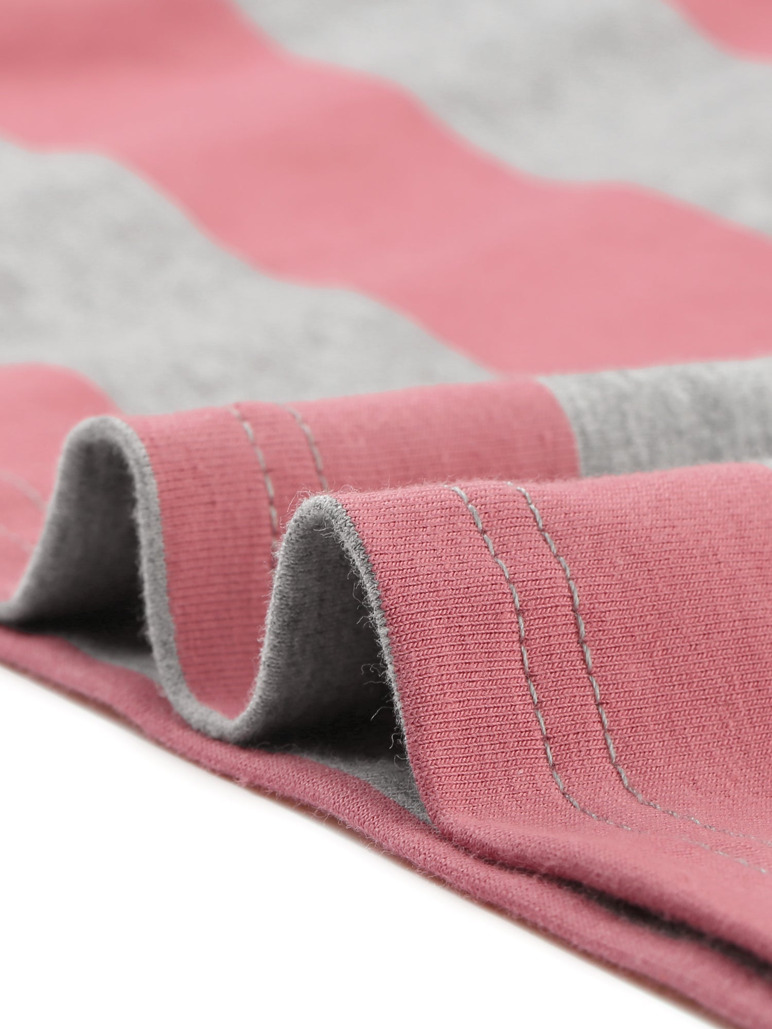 Striped 3/4 Sleeve Casual Basic Boat Neck T-shirt