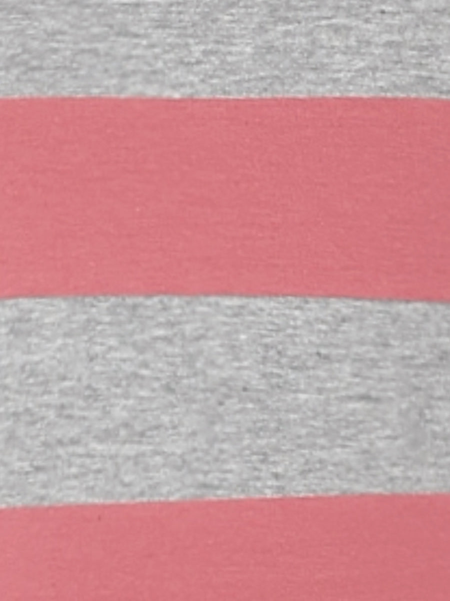 Striped 3/4 Sleeve Casual Basic Boat Neck T-shirt