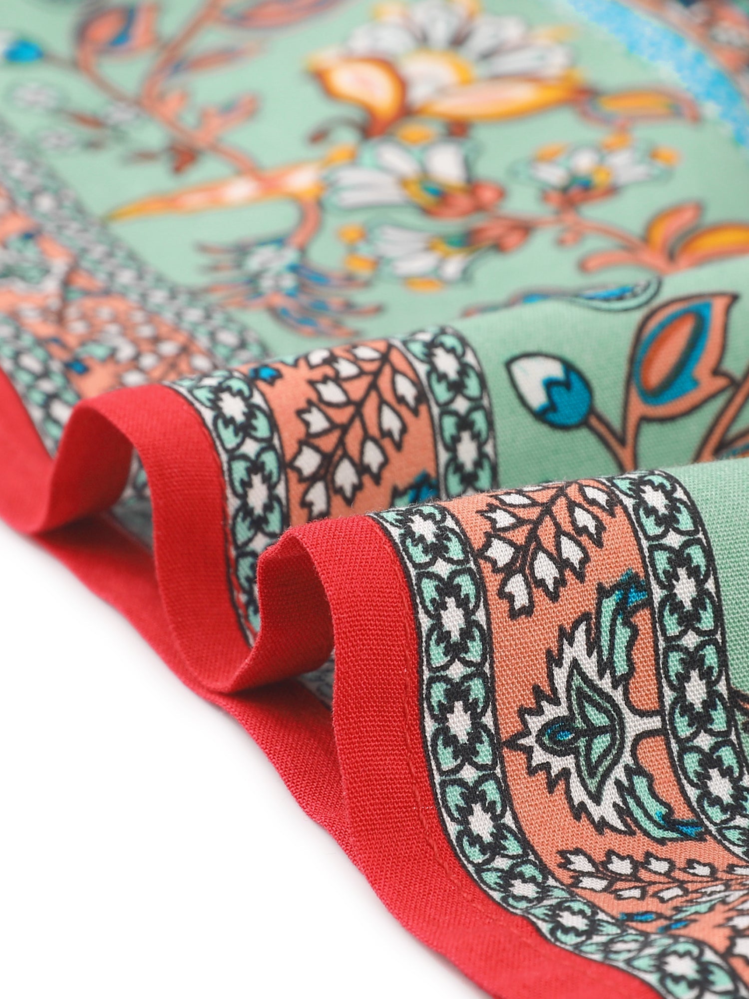 Boho Casual Bohemian Floral Printed Elastic Waist Maxi Skirt