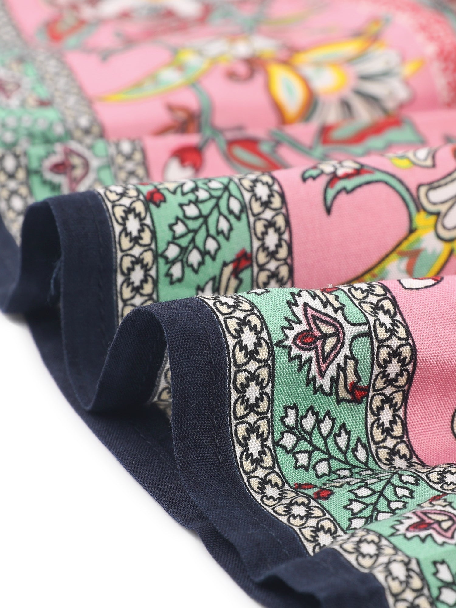 Boho Casual Bohemian Floral Printed Elastic Waist Maxi Skirt