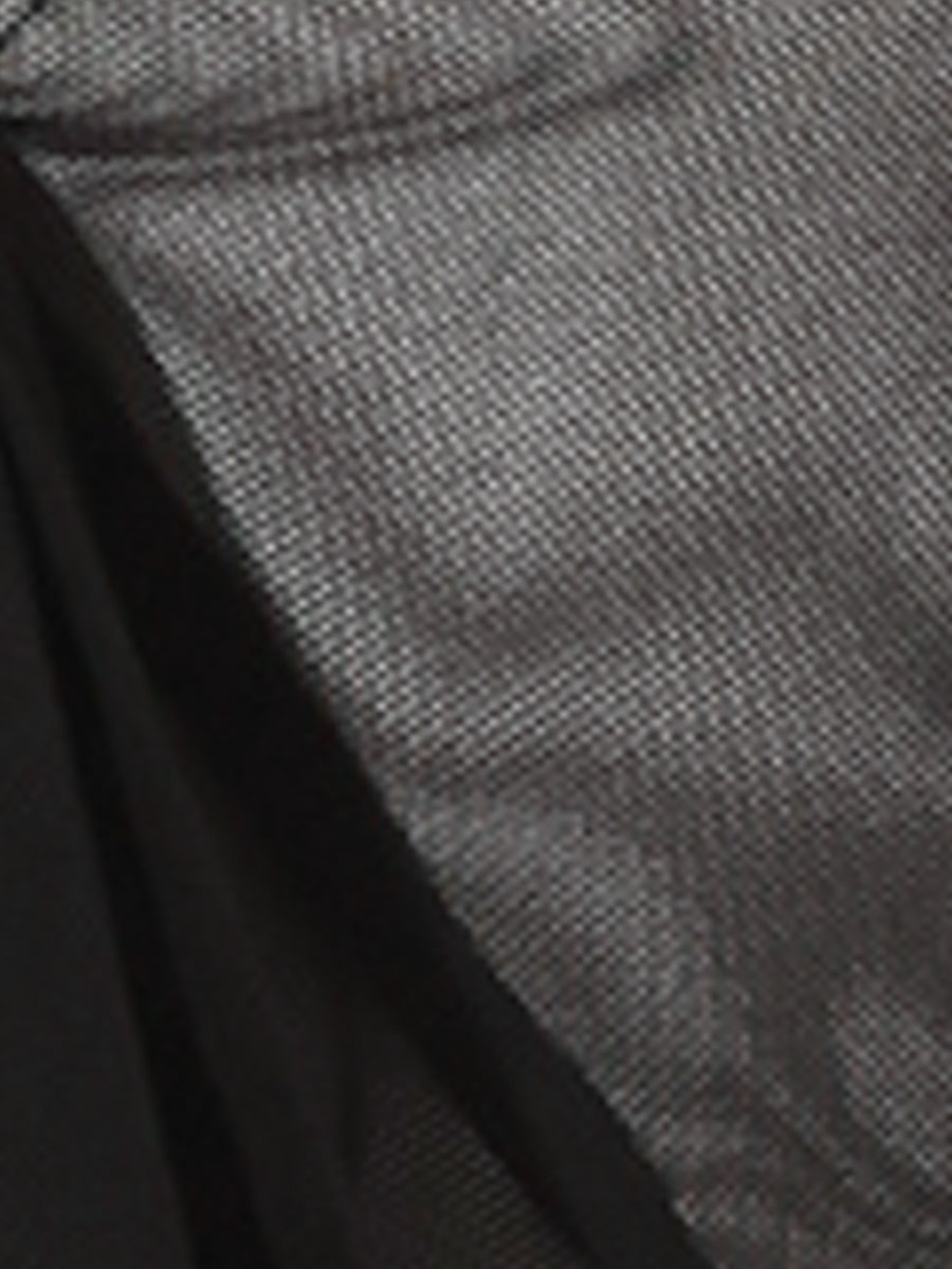 Ruffle Mesh Shrug Long Sleeves Self Tie Bolero Jacket