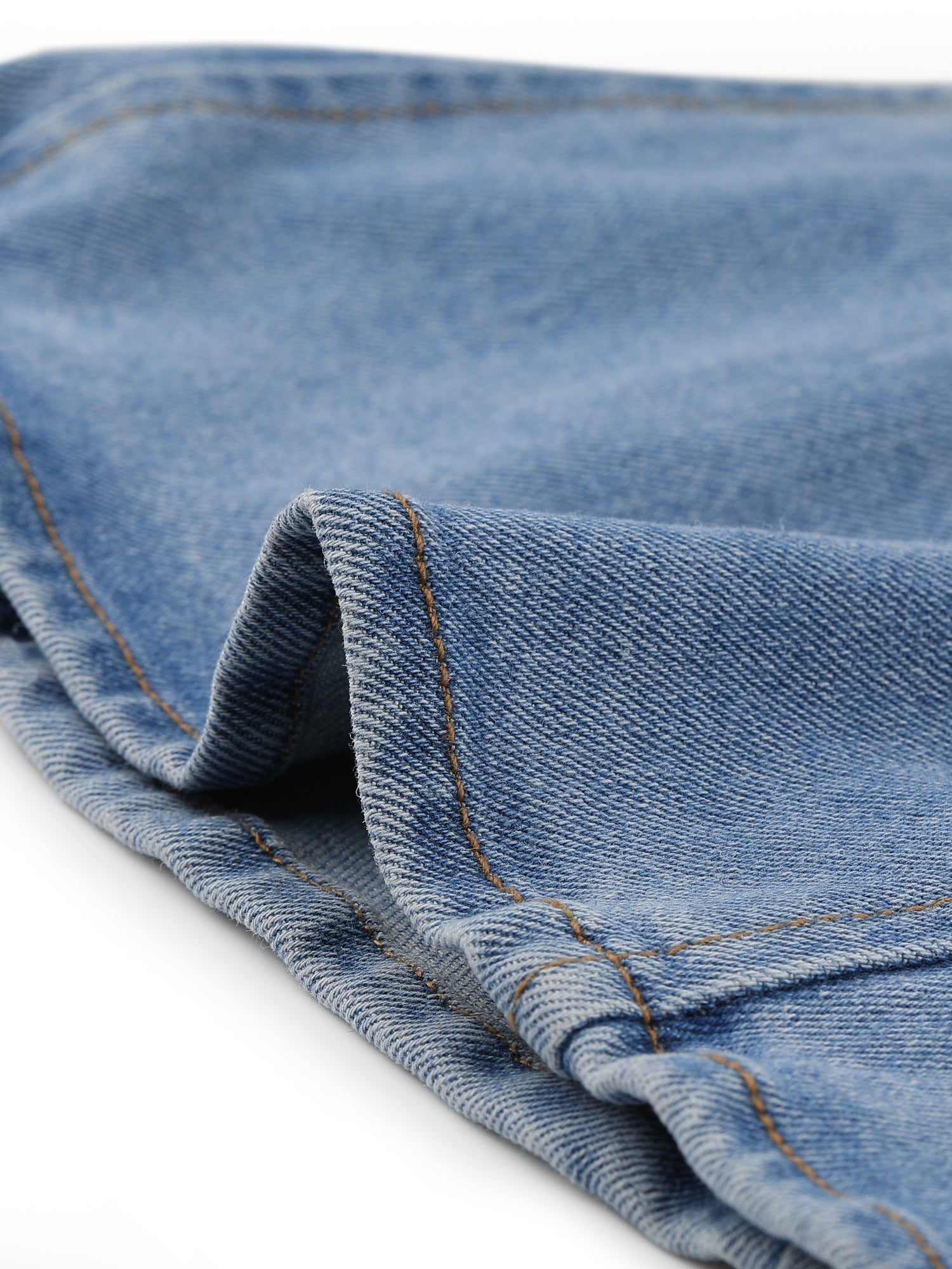 Casual Denim Classic Stand Collar Long Sleeve Jean Jacket