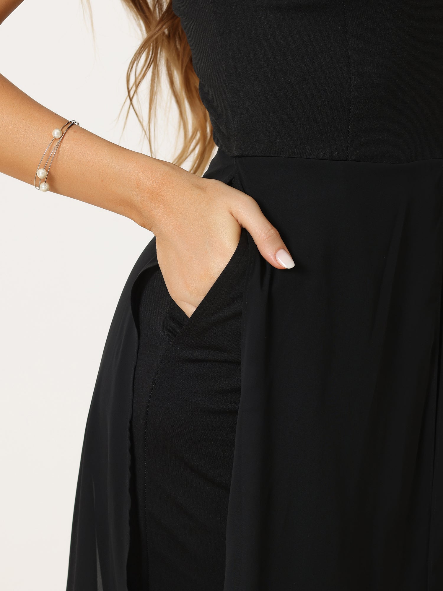 Sleeveless Halter Neck Belted Elegant Wedding Cocktail Dressy Jumpsuits