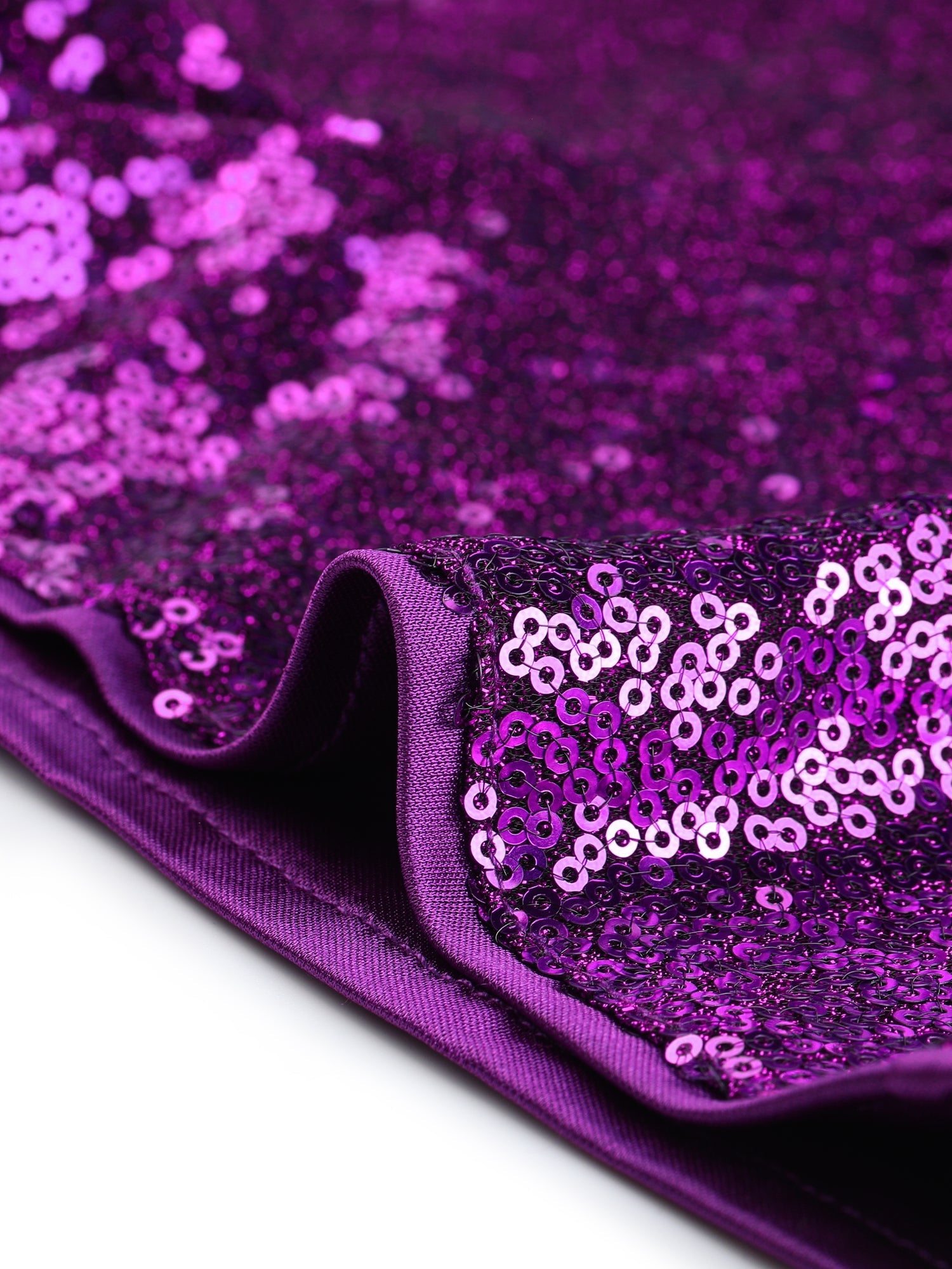 Sequin Midrise Solid Sparkle Cocktail Zipper Elastic Waist Shorts
