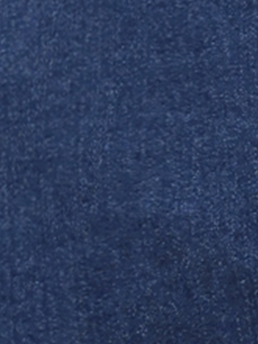Lapel Collar Long Sleeve One Button Denim Blazer Jean Jacket