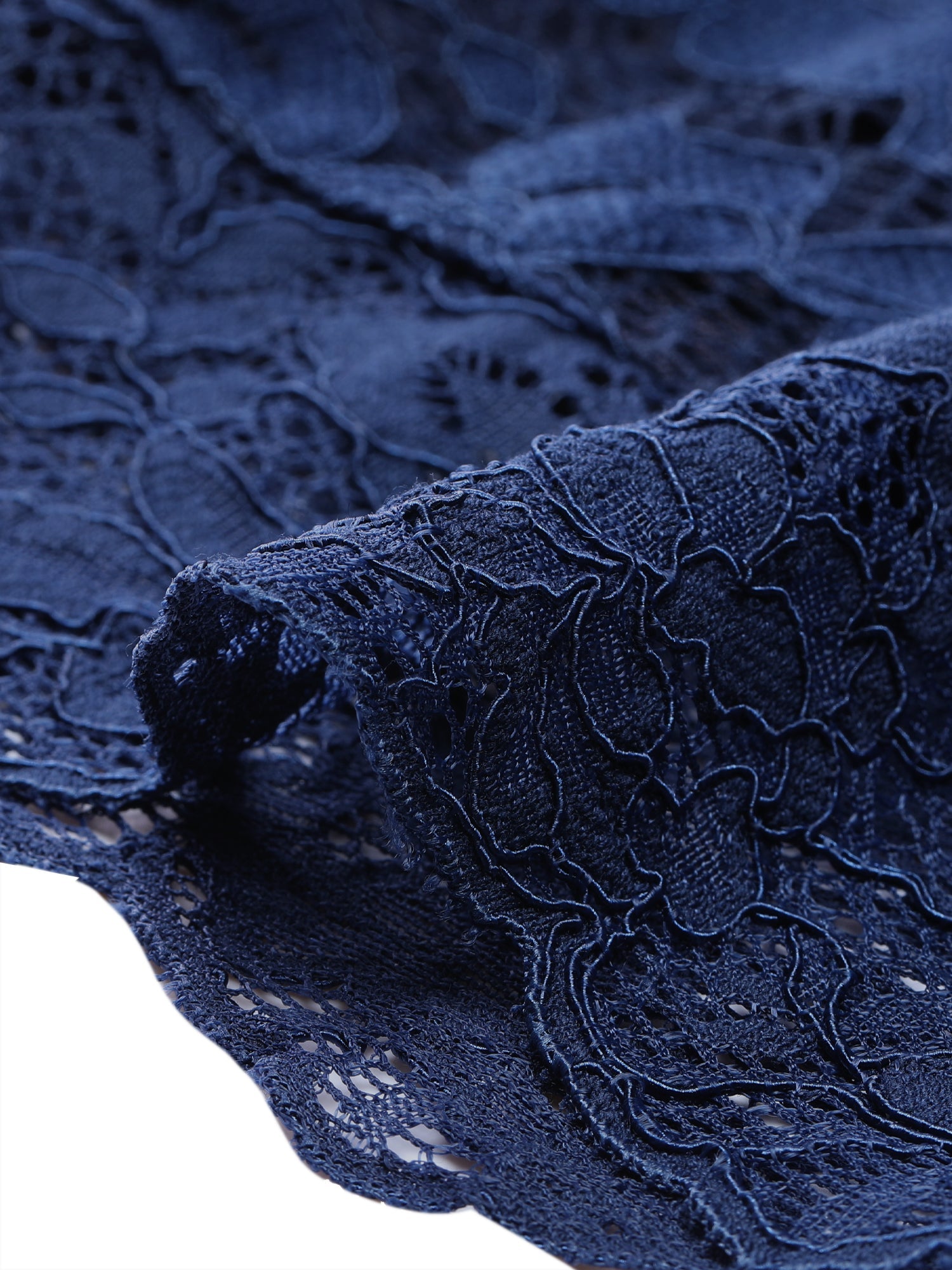Sheer Floral Elegant 3/4 Sleeve Lace Shrug