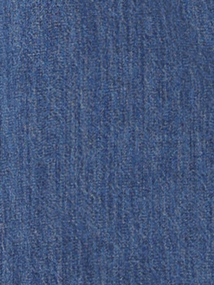 Casual High Waisted Flap Pocket A-Line Long Denim Jean Skirt