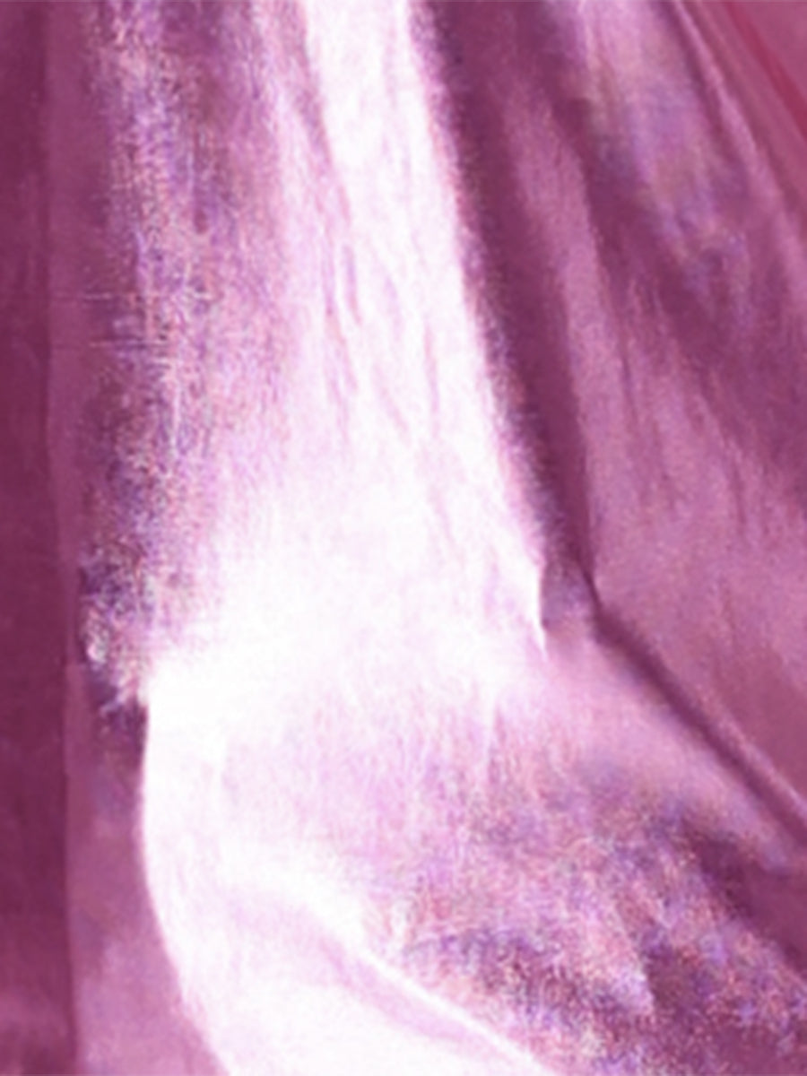 Metallic Shiny Party Tank Top Deep V Camisole Tops