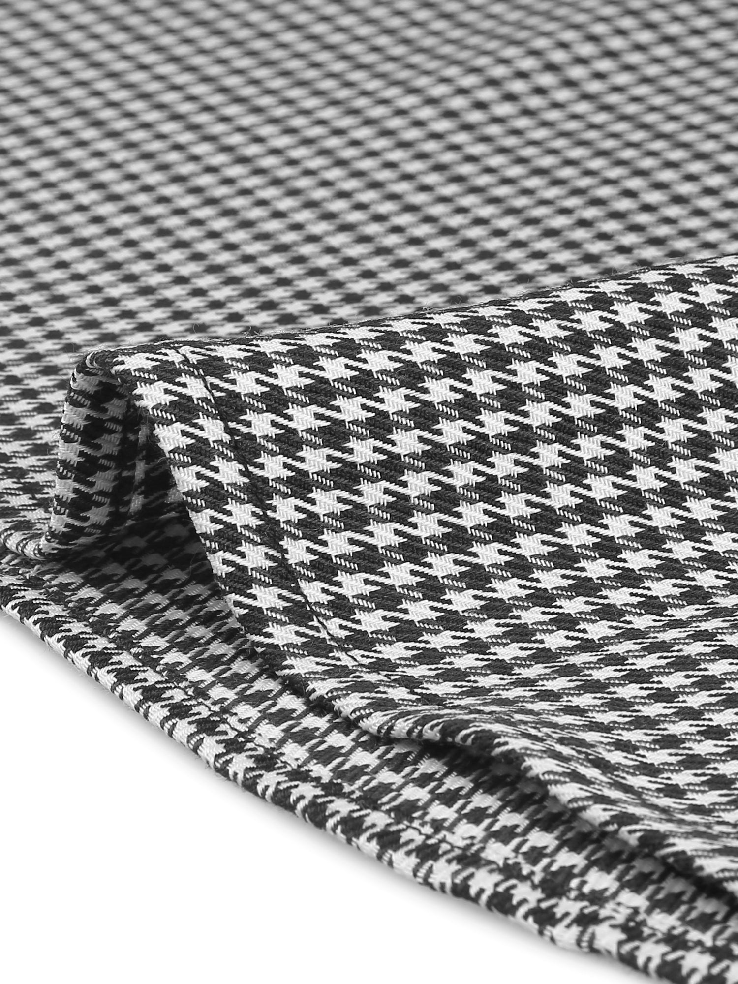 Plaid Sleeveless Fit and Flare Houndstooth Work Dress