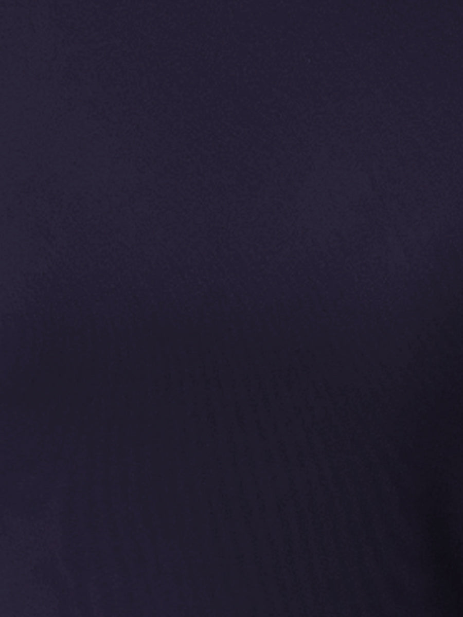 Peplum Round Neck Bell Sleeve Belted Waist Office Blouse