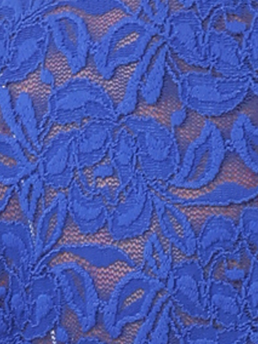 Retro Semi Sheer Puff Long Sleeve Embroidery Lace Blouse
