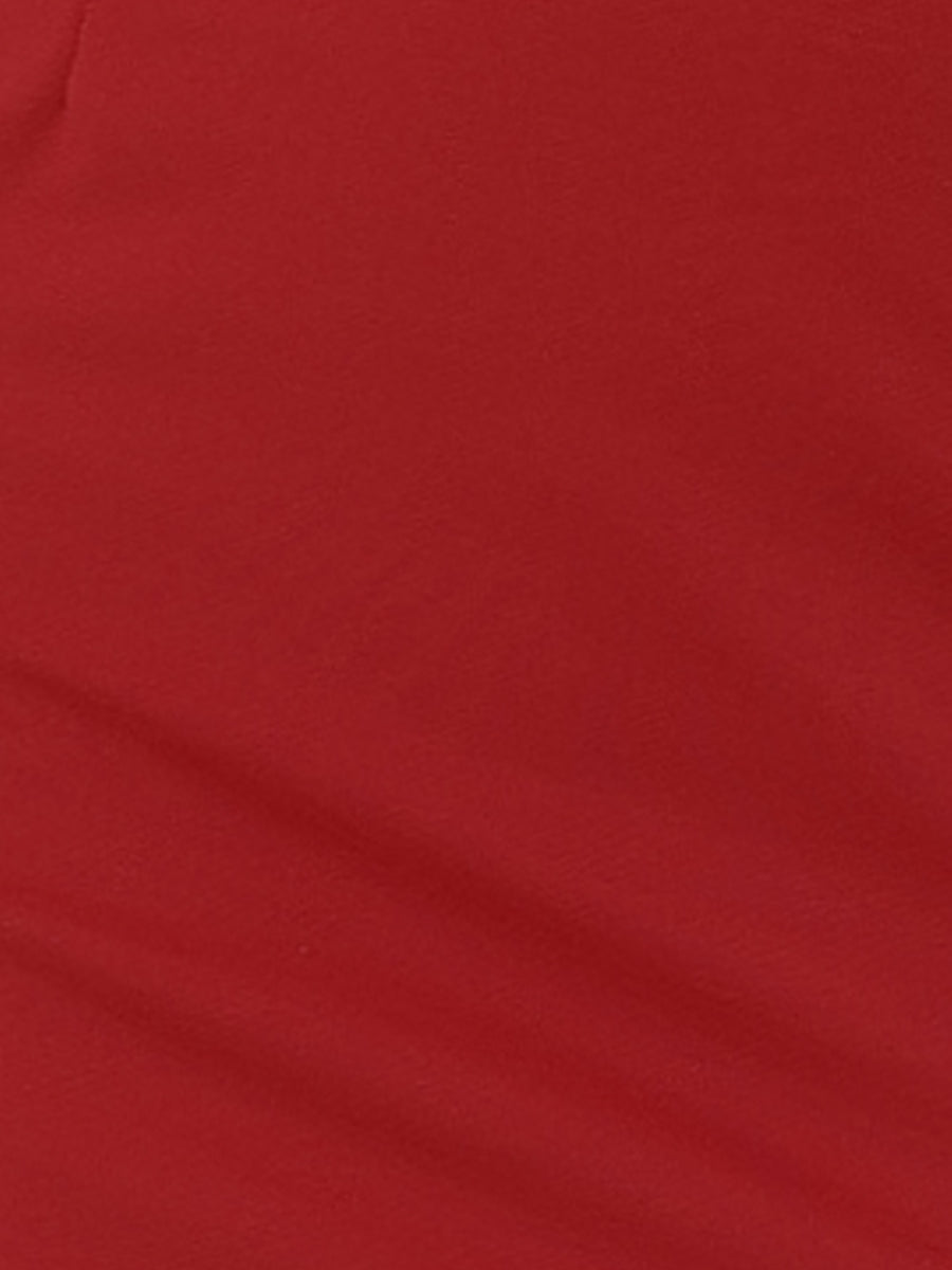 Spaghetti Strap Split Hem Cocktail Solid Sheath Dress