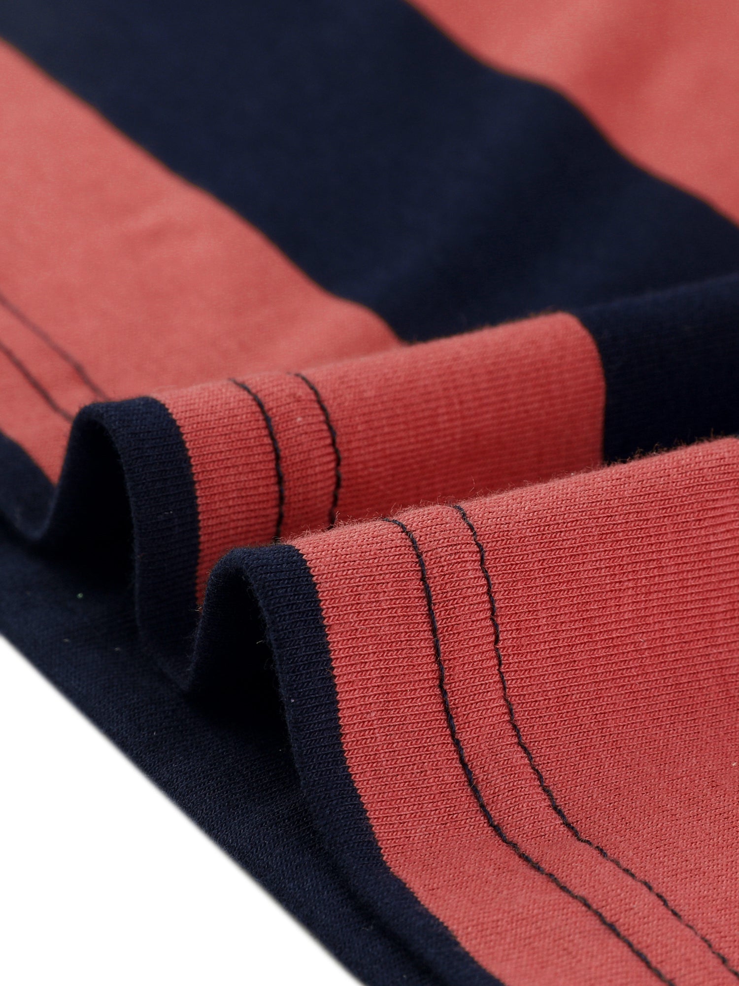 Striped 3/4 Sleeve Casual Basic Boat Neck T-shirt