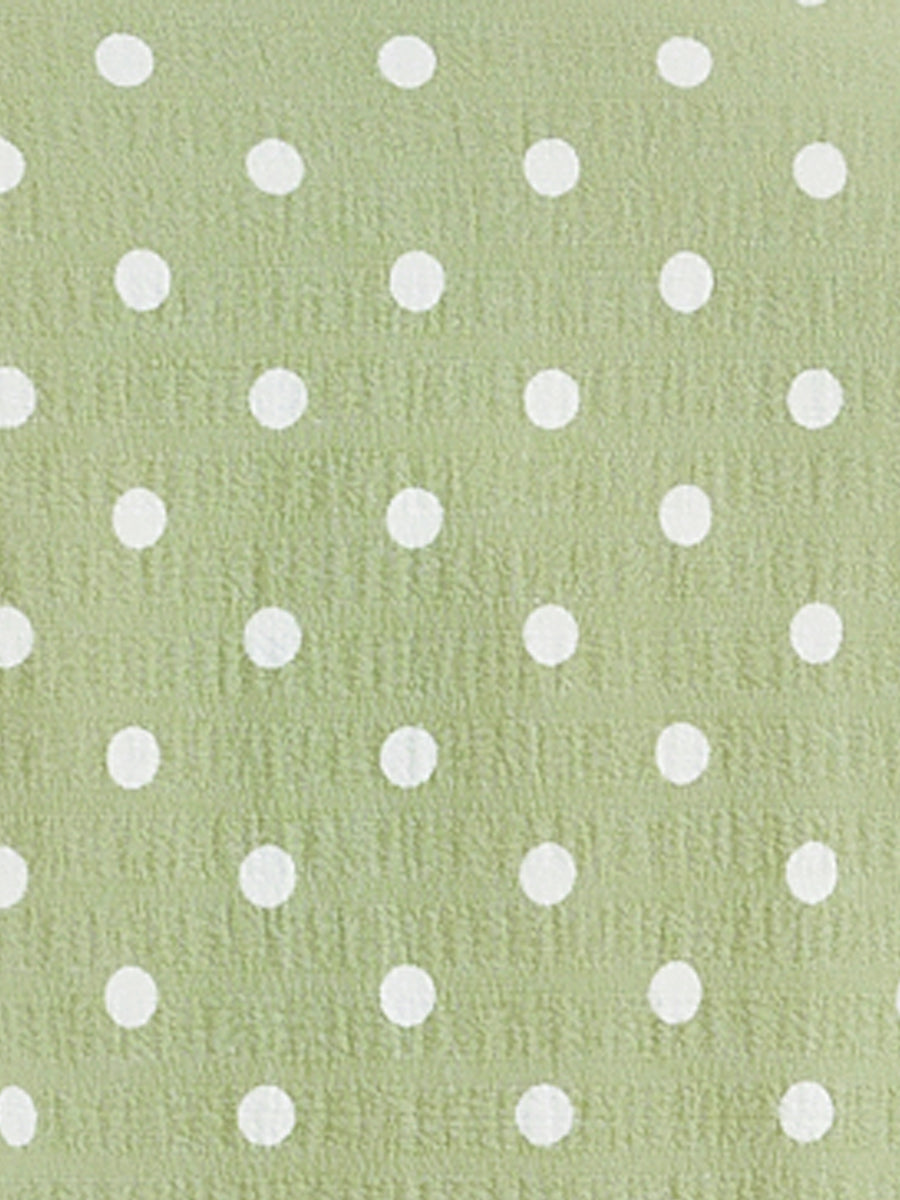 Short Sleeve Tops Vintage Polka Dots Button Up Shirt