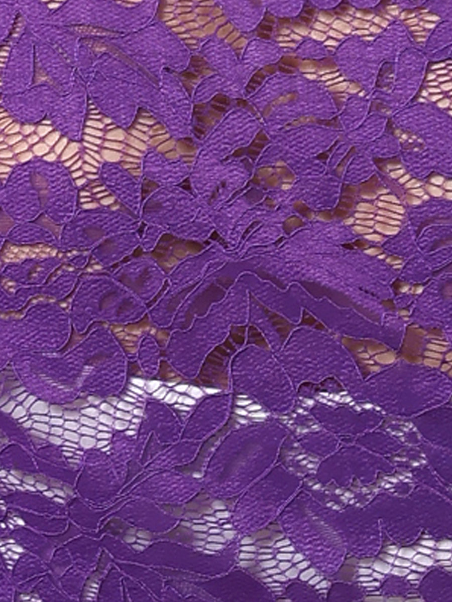 Floral Lace Shrug Tie Front Ruffled Hem Sheer Crop Bolero
