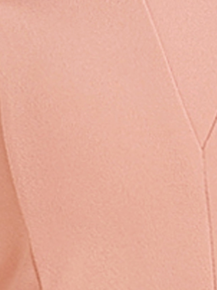 Office V Neck Work Sleeveless A-line Midi Solid Belted Dress