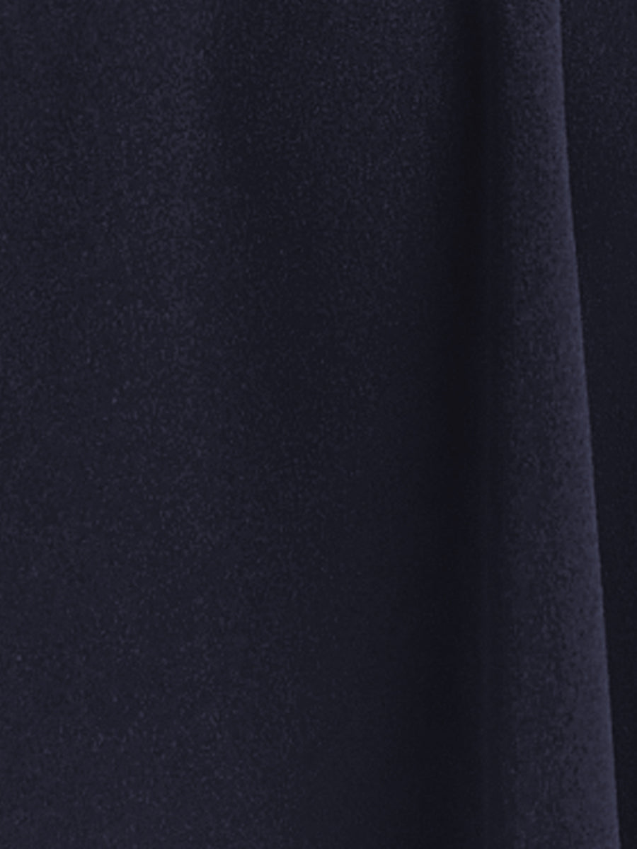 Office V Neck Work Sleeveless A-line Midi Solid Belted Dress
