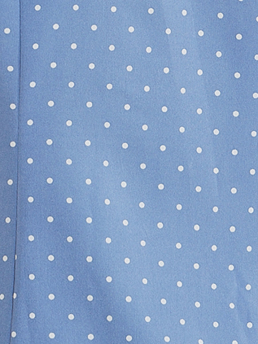Peter Pan Collar Vintage Polka Dots Short Sleeves Blouse