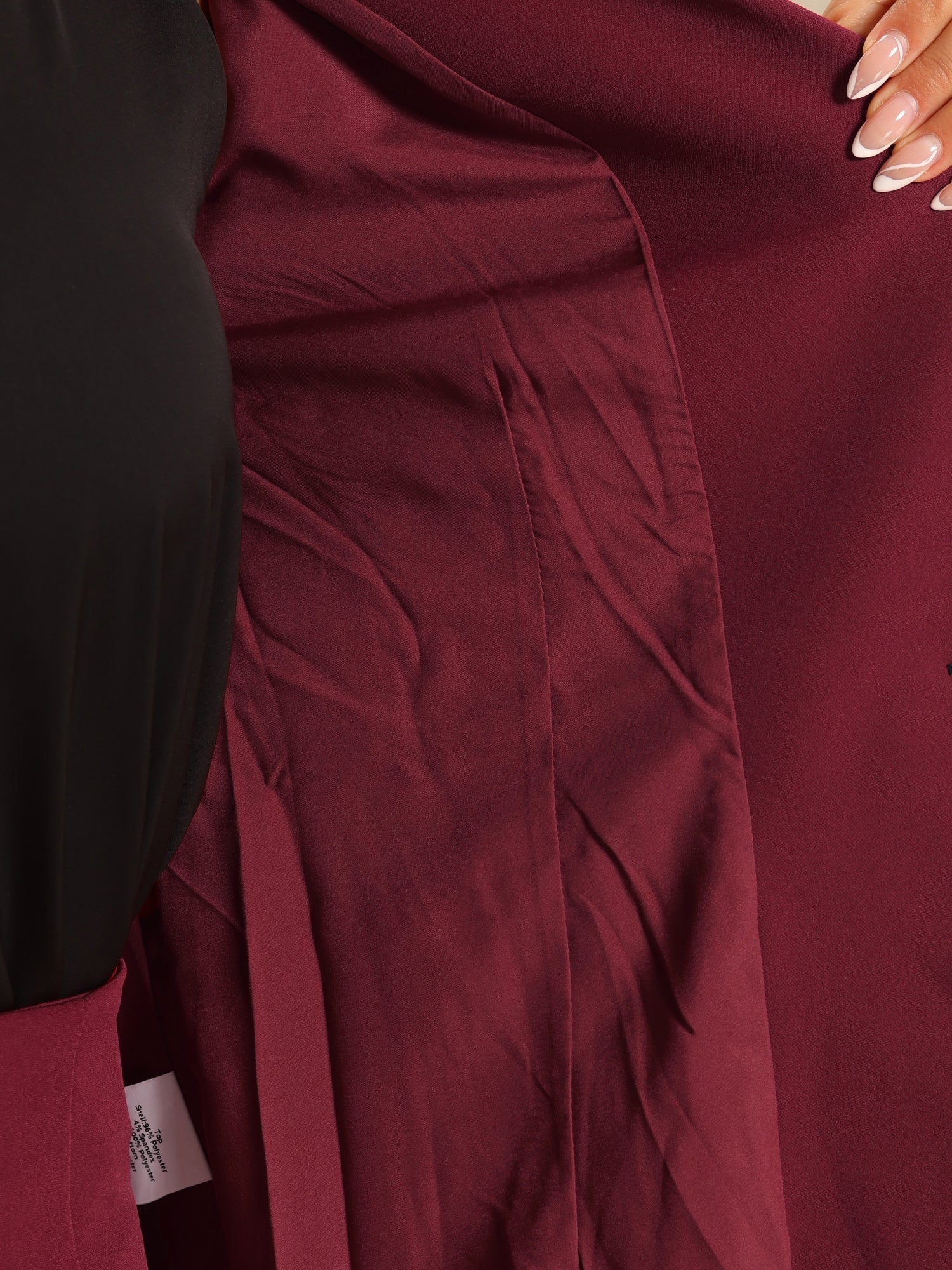 2 Piece Long Sleeve Notched Lapel Peplum Blazer Pencil Skirt Suit Set