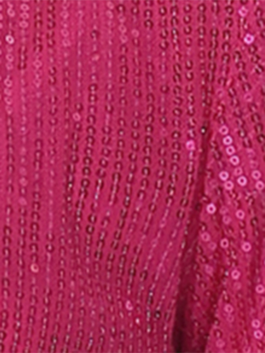 Sequin Open Front Sparkly Bolero Shrug Cropped Jacket