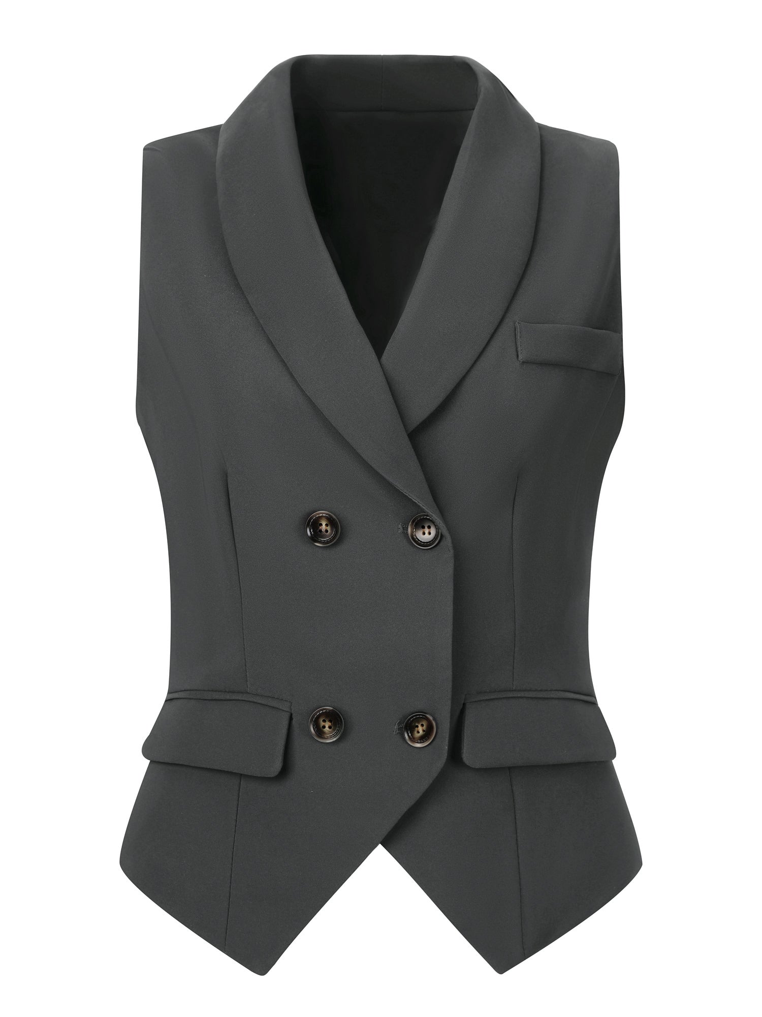 Waistcoat Lapel Collar Dressy Versatile Racerback Suit Vest