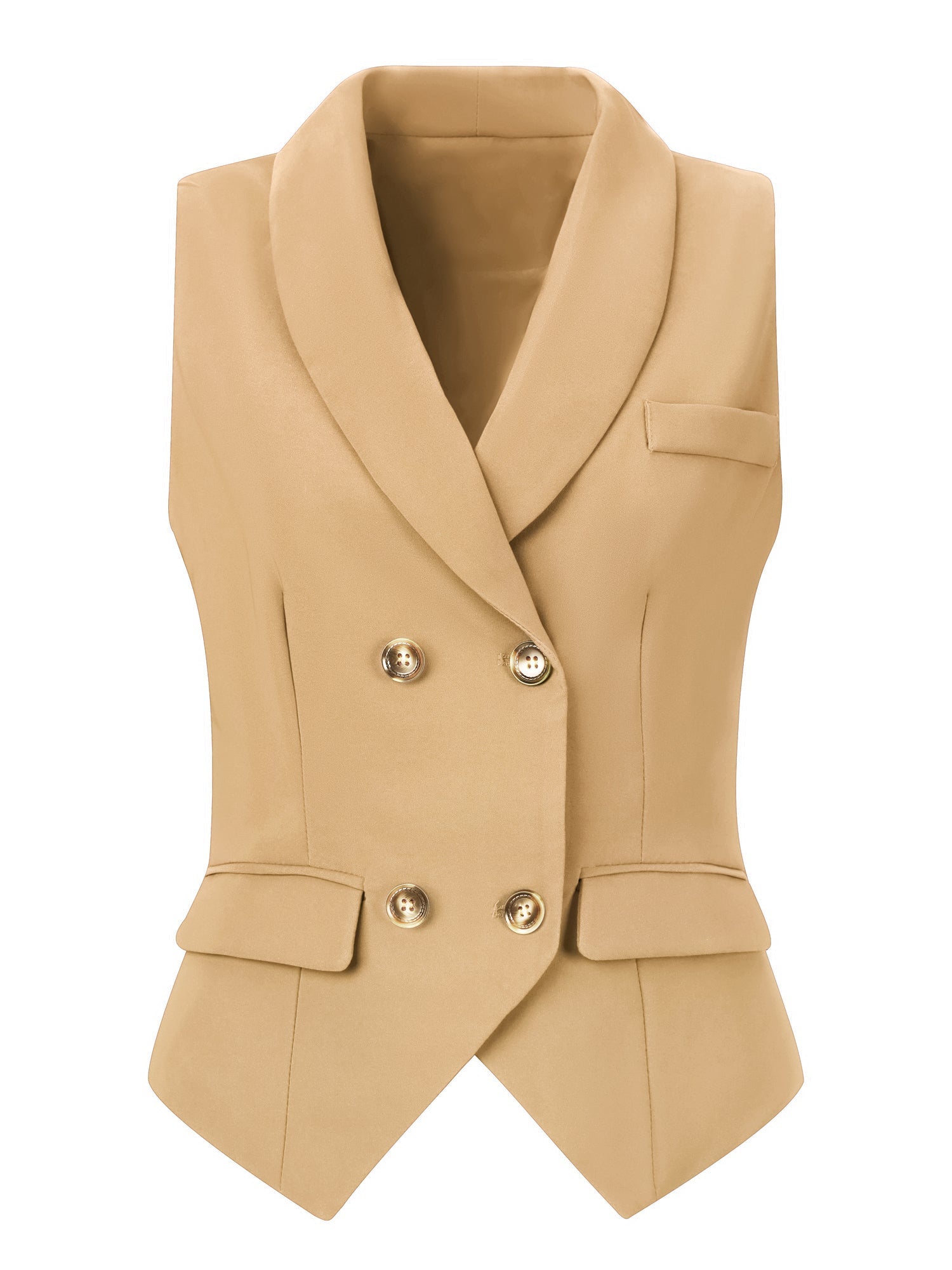 Waistcoat Lapel Collar Dressy Versatile Racerback Suit Vest