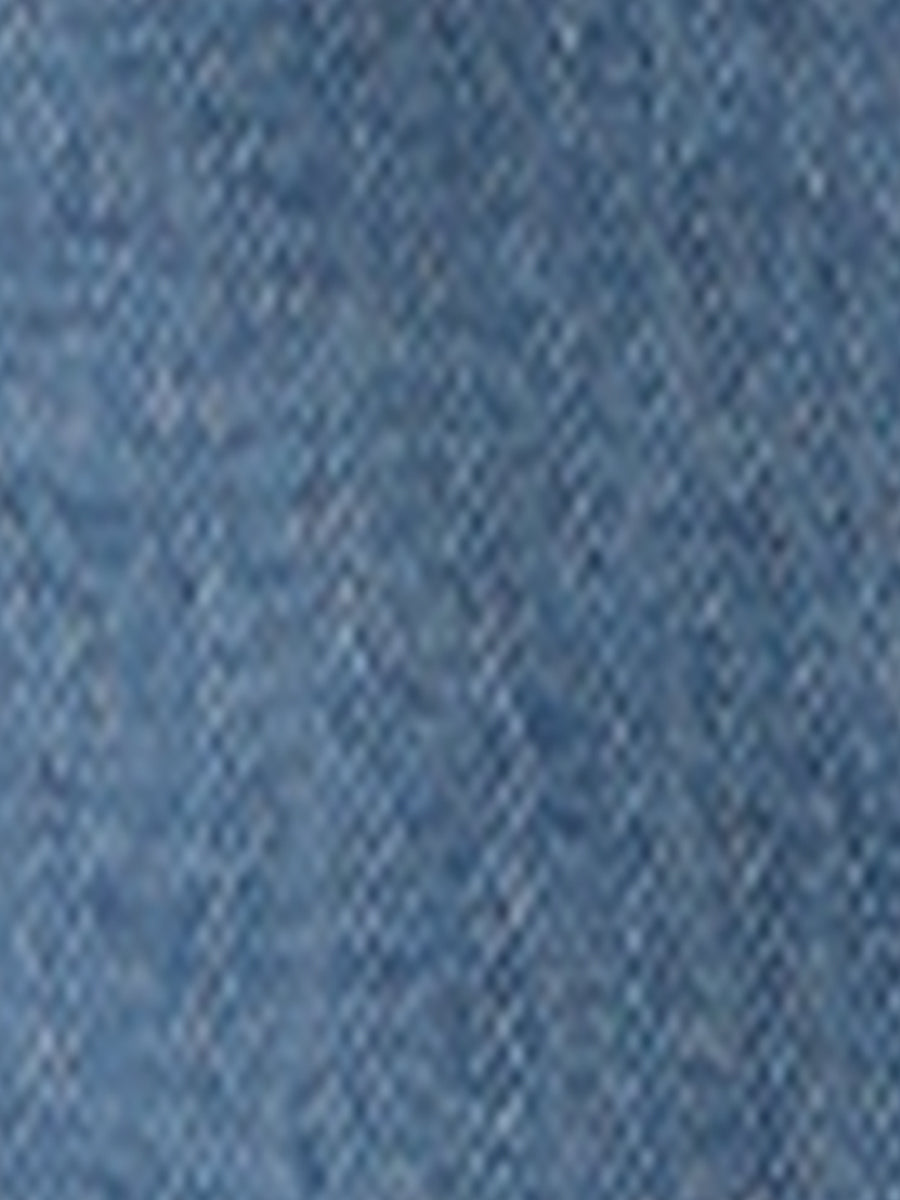 Lapel Collar Long Sleeve One Button Denim Blazer Jean Jacket