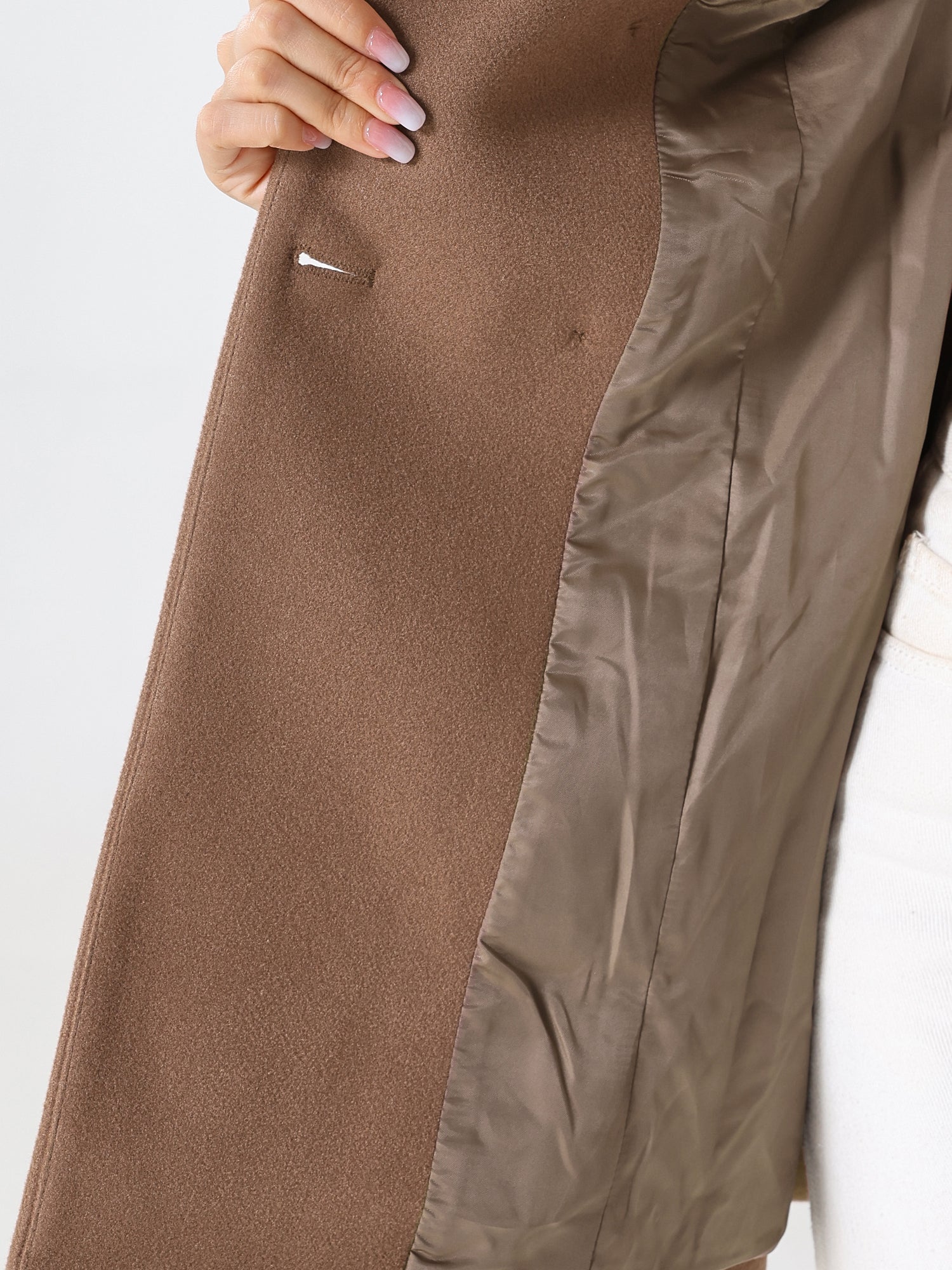 Double Breasted Peter Pan Collar Long Trench Pea Coat