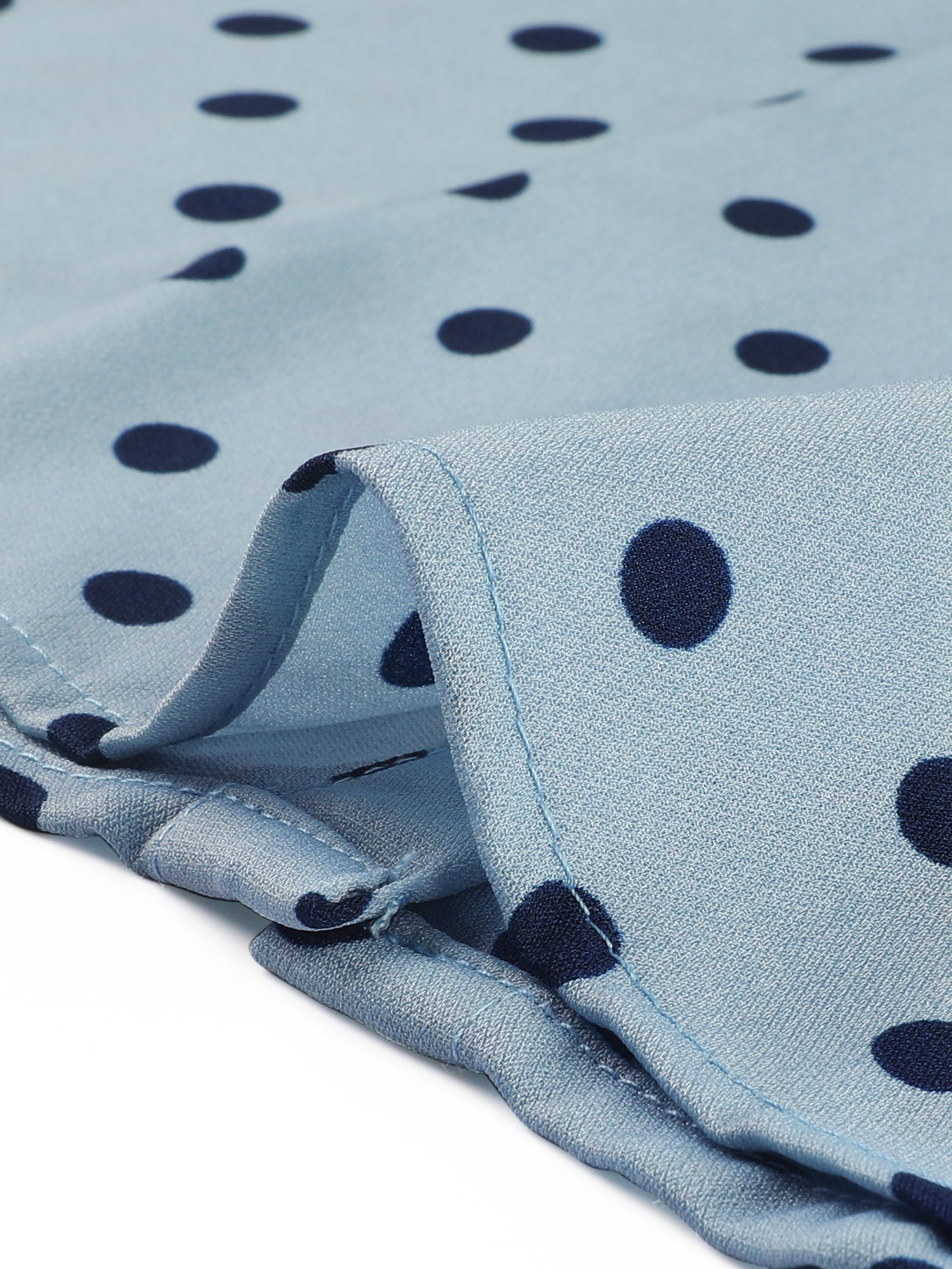Polka Dot Peter Pan Collar Bow Tie Neck Puff Sleeve Vintage Shirt