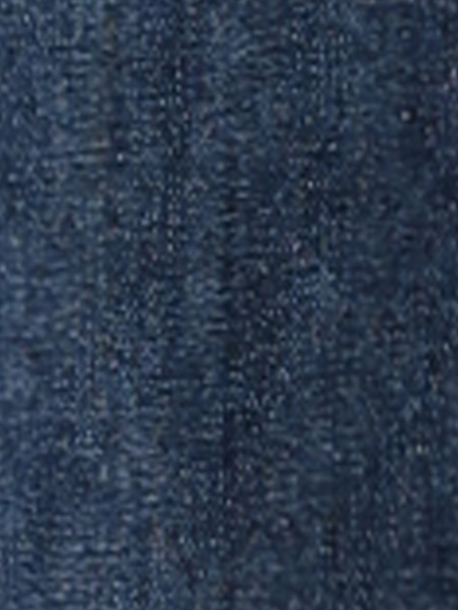 Casual Denim Pants Drawstring Elastic Waist Wide Legs Jeans
