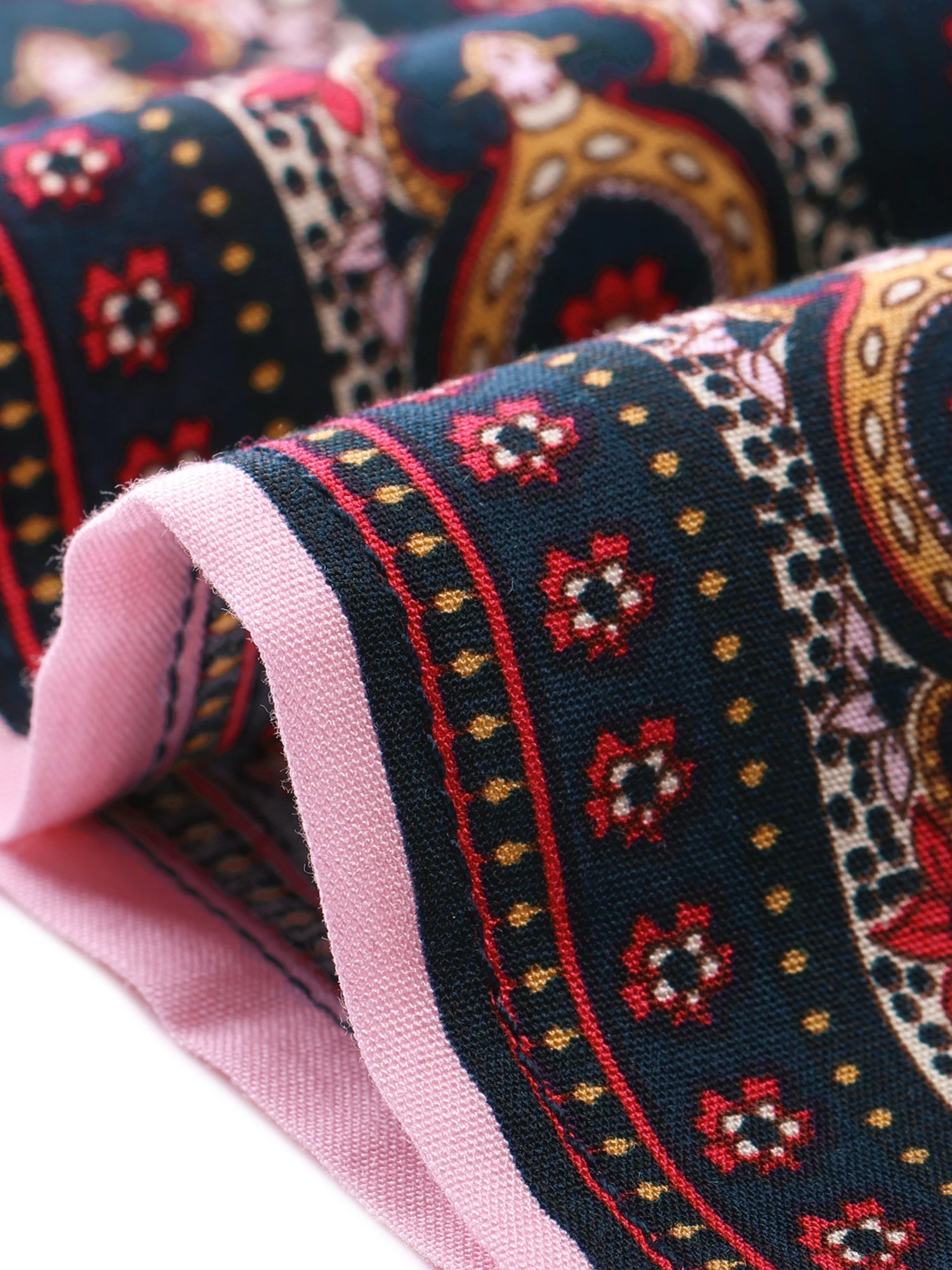 Boho Casual Bohemian Floral Printed Elastic Waist Maxi Skirt