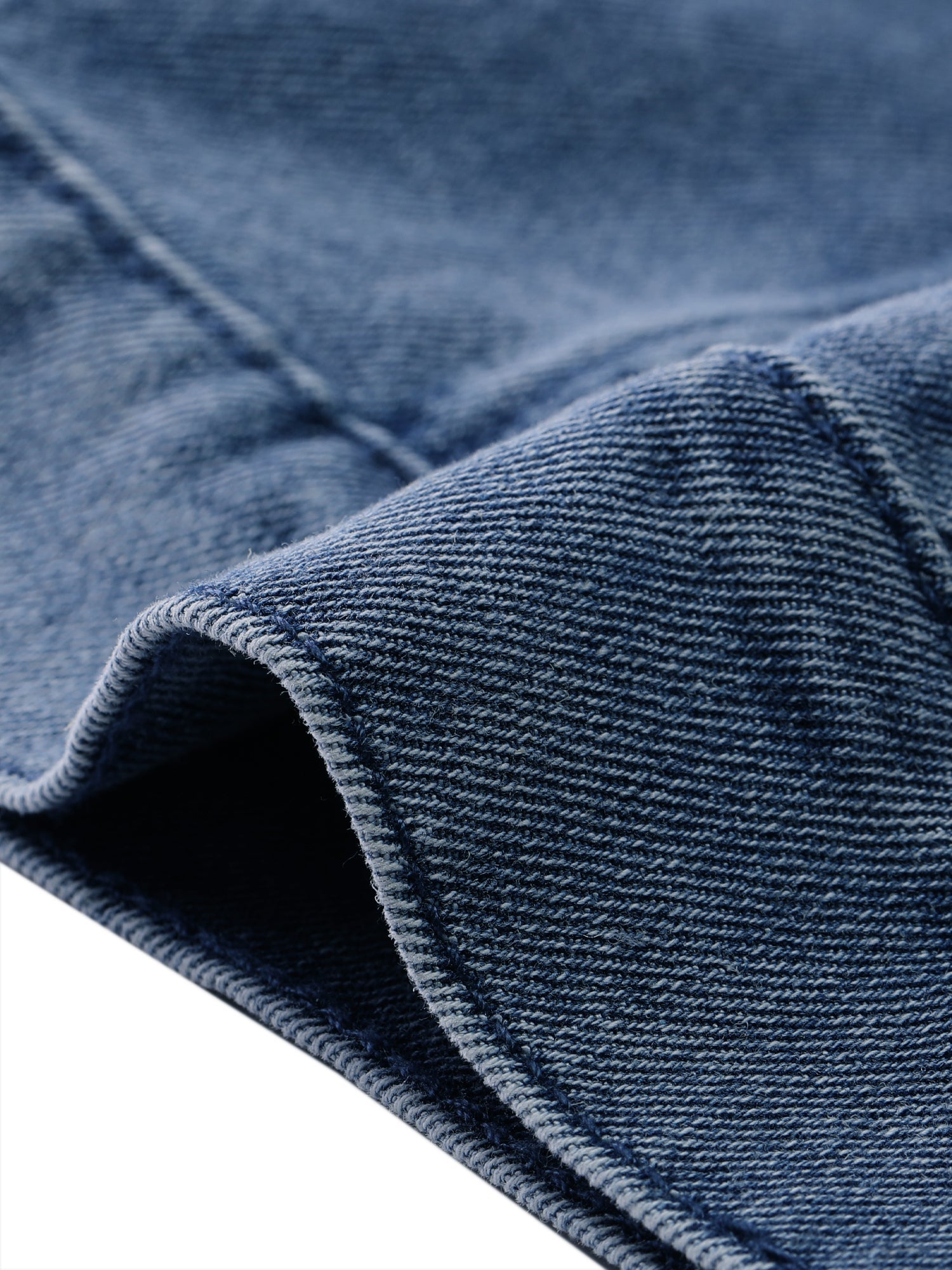 Casual Short Puff Sleeves Button-Down Jean Denim Jacket