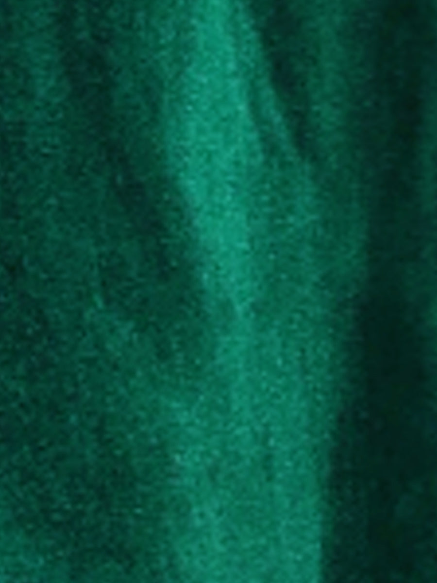 Velvet Notched Lapel Double-Breasted Long Outerwear Winter Coats