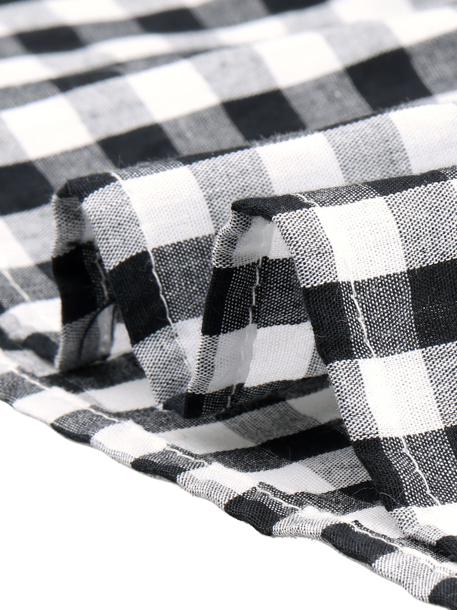 Gingham Peplum Top Summer Square Neck Sleeveless Plaid Blouse