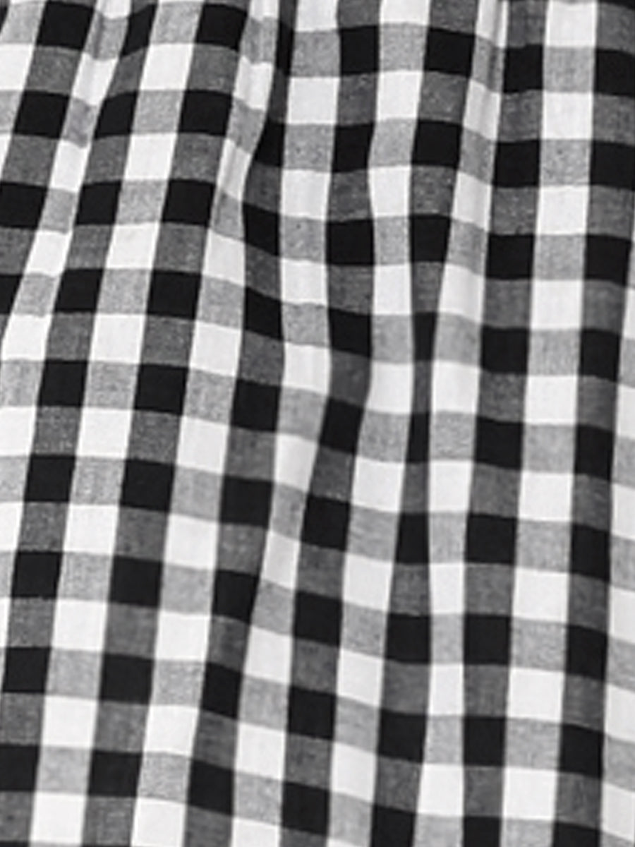Gingham Peplum Top Summer Square Neck Sleeveless Plaid Blouse