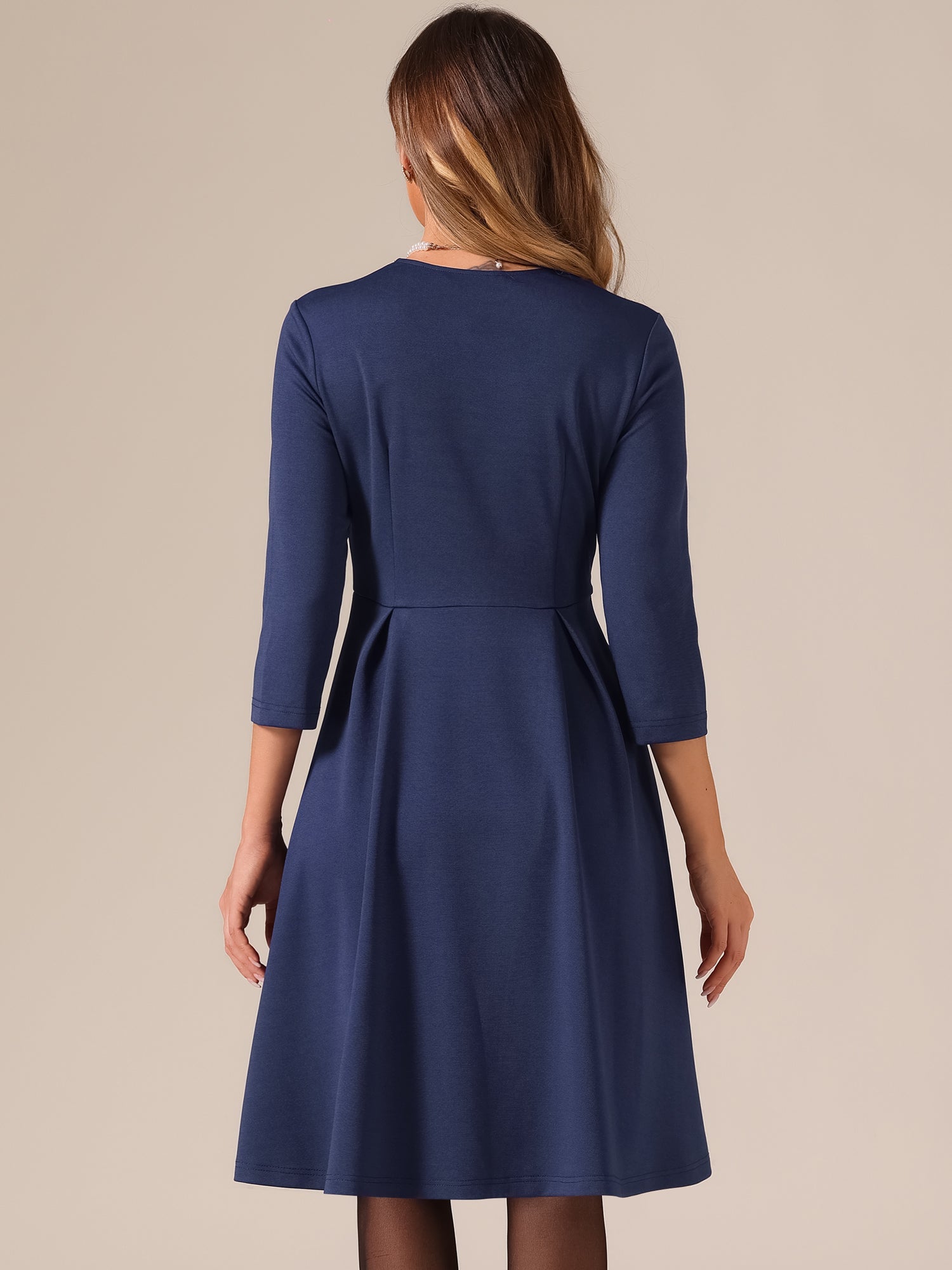 Retro Sweetheart Neck 1950s Retro Cocktail A-Line Dress